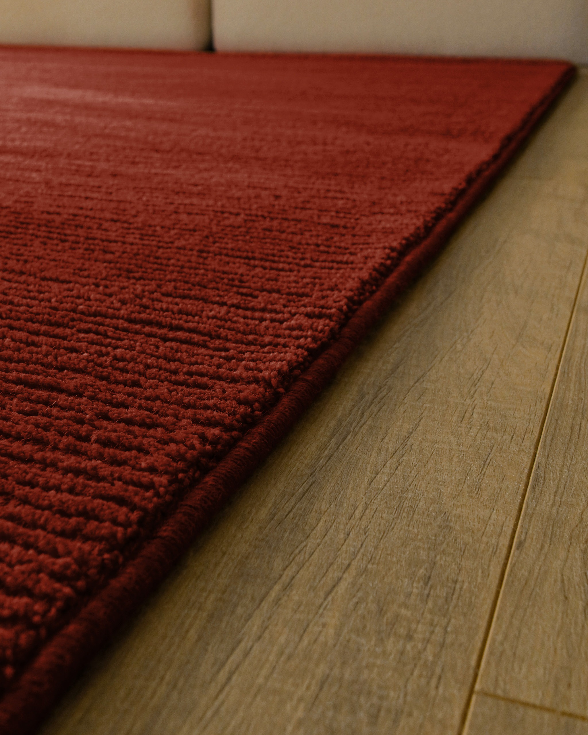 Wecon home Teppich »Castello ONE« rechteckig 7 mm Höhe Schurwolle, Kurzflor mit Hoch-Tief-Effekt, Wohnzimmer, Streifenmuster