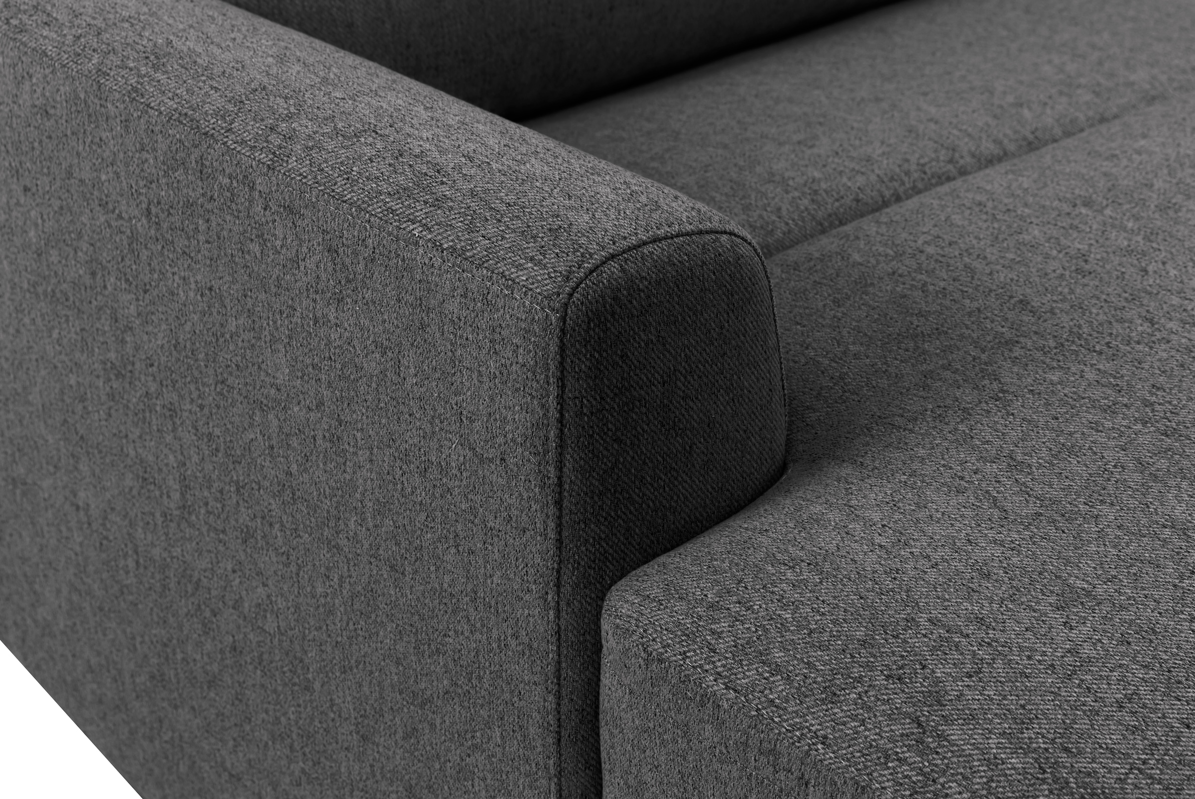 INOSIGN Ecksofa »JENNA, L-Form, 209cm, manuelle u. elektrische Funktion, mit USB A/C,«, Liegefunktion 105°-150°, Federkern, Struktur fein