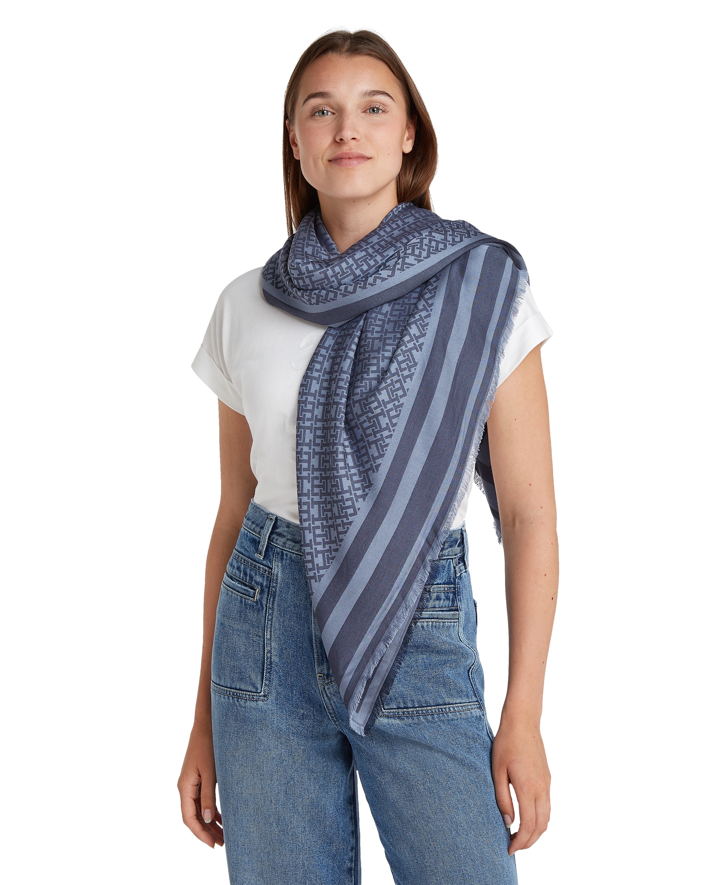 Tommy Hilfiger Modetuch »TH MONOGRAM SQUARE«
