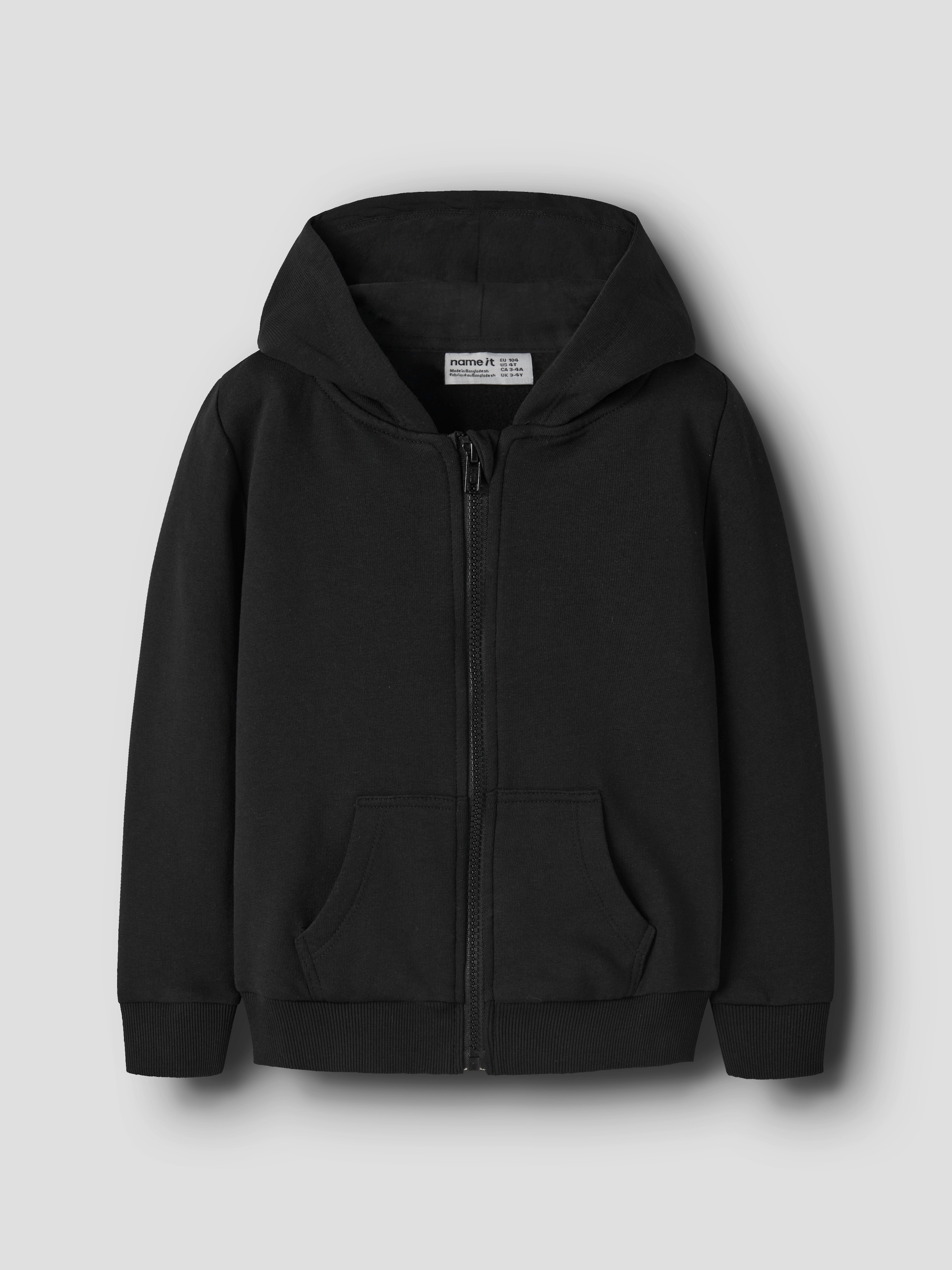 Name It Kapuzensweatjacke »NKMNESWEAT – Sweatjacke mit Kängurutasche« unifarben, casual, regular fit, Sweatware, Rundhals