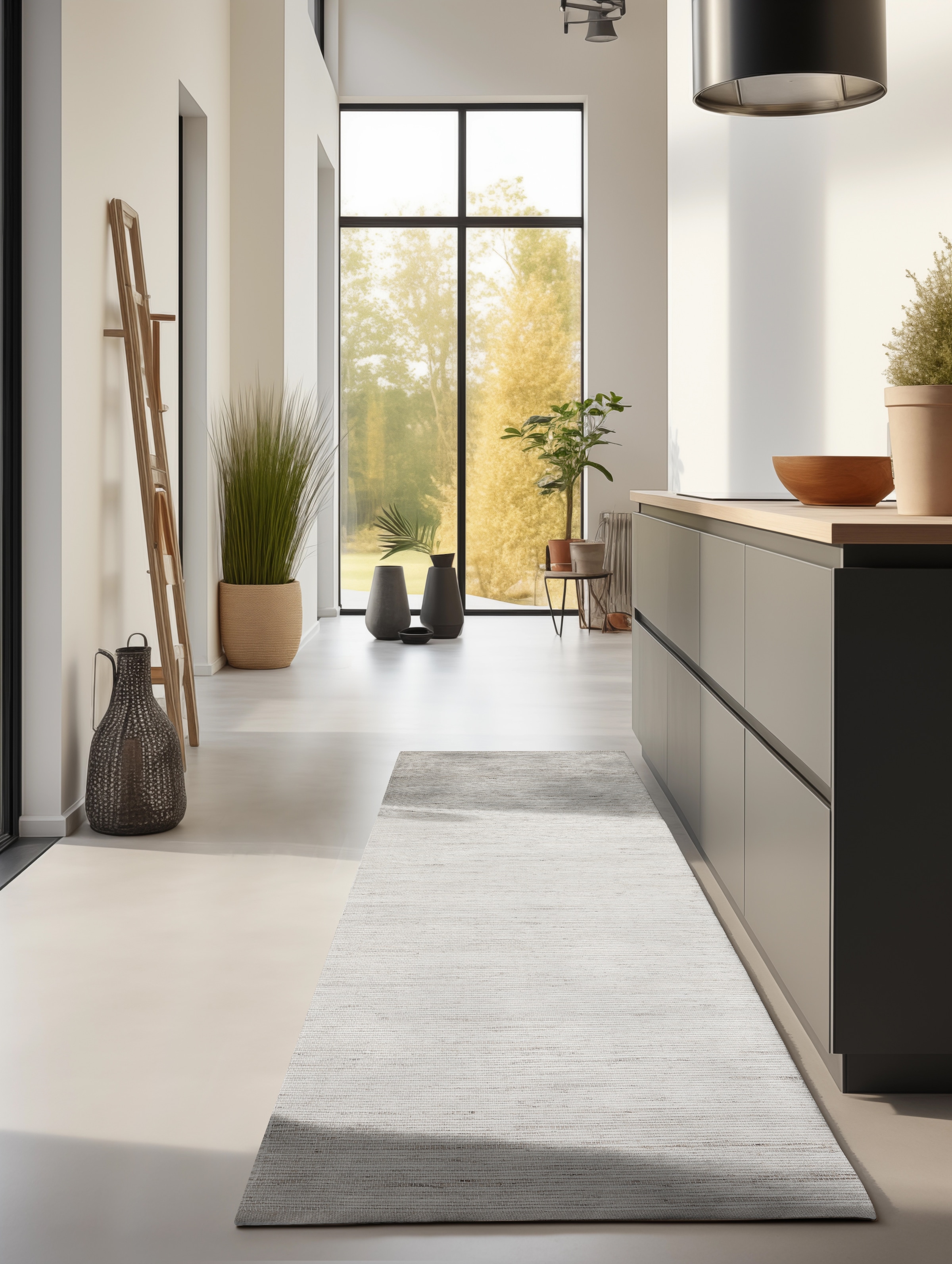 HANSE Home Teppich »Dhaka Juteteppich«, rechteckig, 5 mm Höhe, Läufer, handgewebt, Jute, Wolle, Natur, Wohnzimmer, Flur, Klassisch