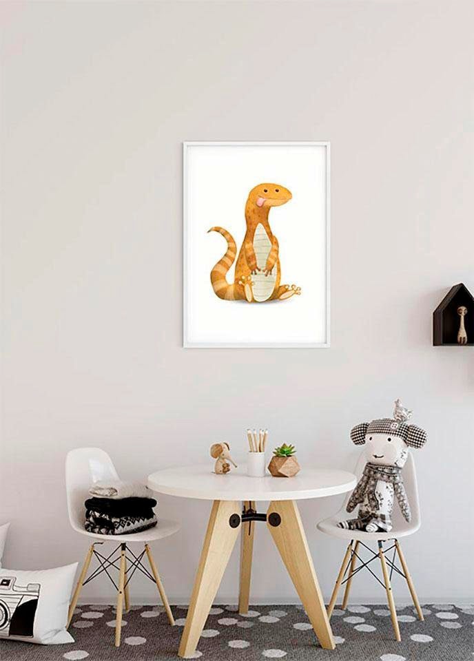 Komar Poster »Cute Animal Lizard«, Garantie online | Jahren kaufen mit 1), 3 Schlafzimmer, (Packung, St., Kinderzimmer, Anzahl 1 Tiere, XXL Teile Wohnzimmer