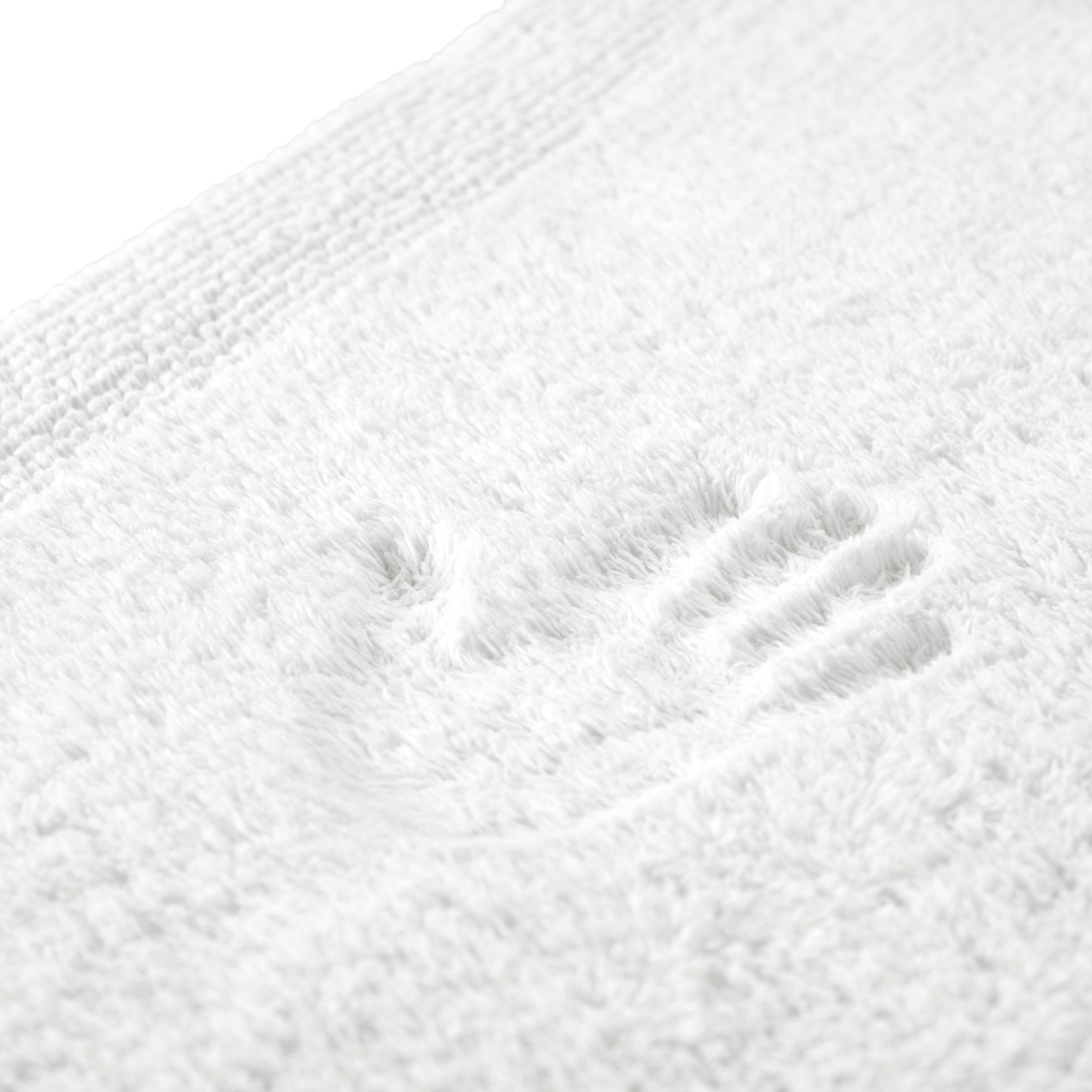 my home Badematte »Kapra, Badvorleger, Badezimmer Teppich« Höhe 14 mm beidseitig nutzbar | fußbodenheizungsgeeignet | strapazierfähig mit Bordüre, Badteppich, Badematte, Baumwolle