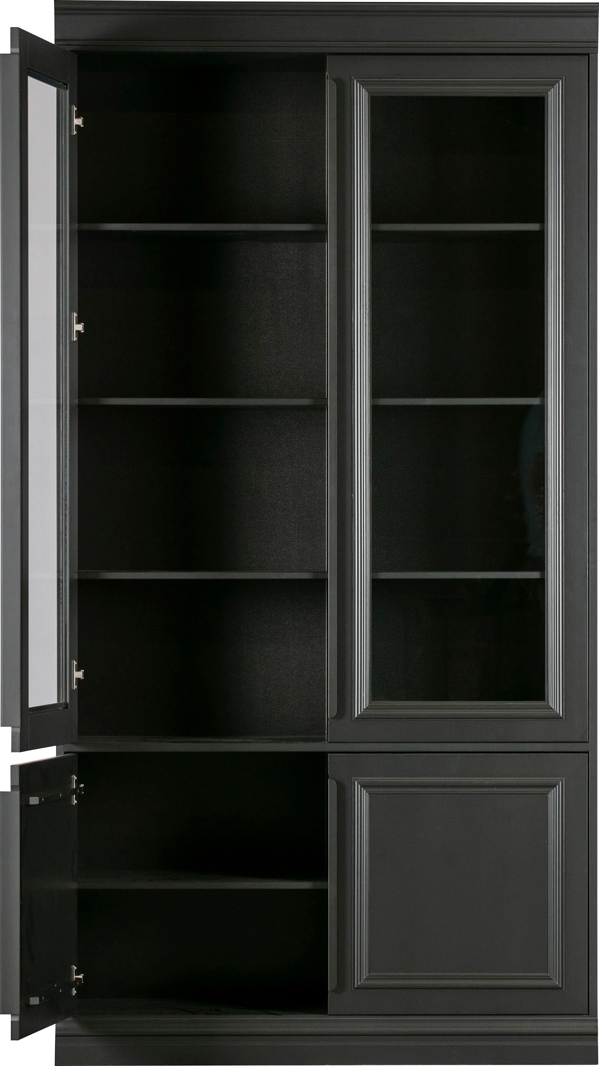 WOOOD Vitrine »Organize«, mit Glastüren, aus Kiefernholz, H 215 cm x B 110 cm