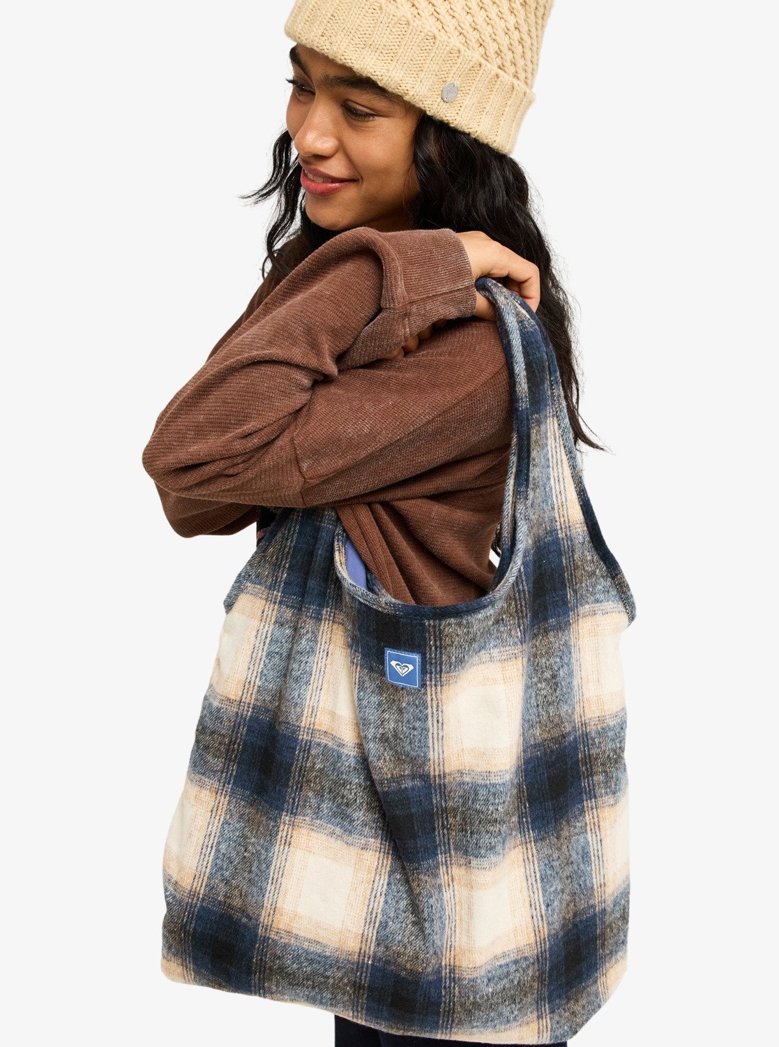 Roxy Schultertasche »SUNDAZED FLANNEL TOTE« aus Polyester