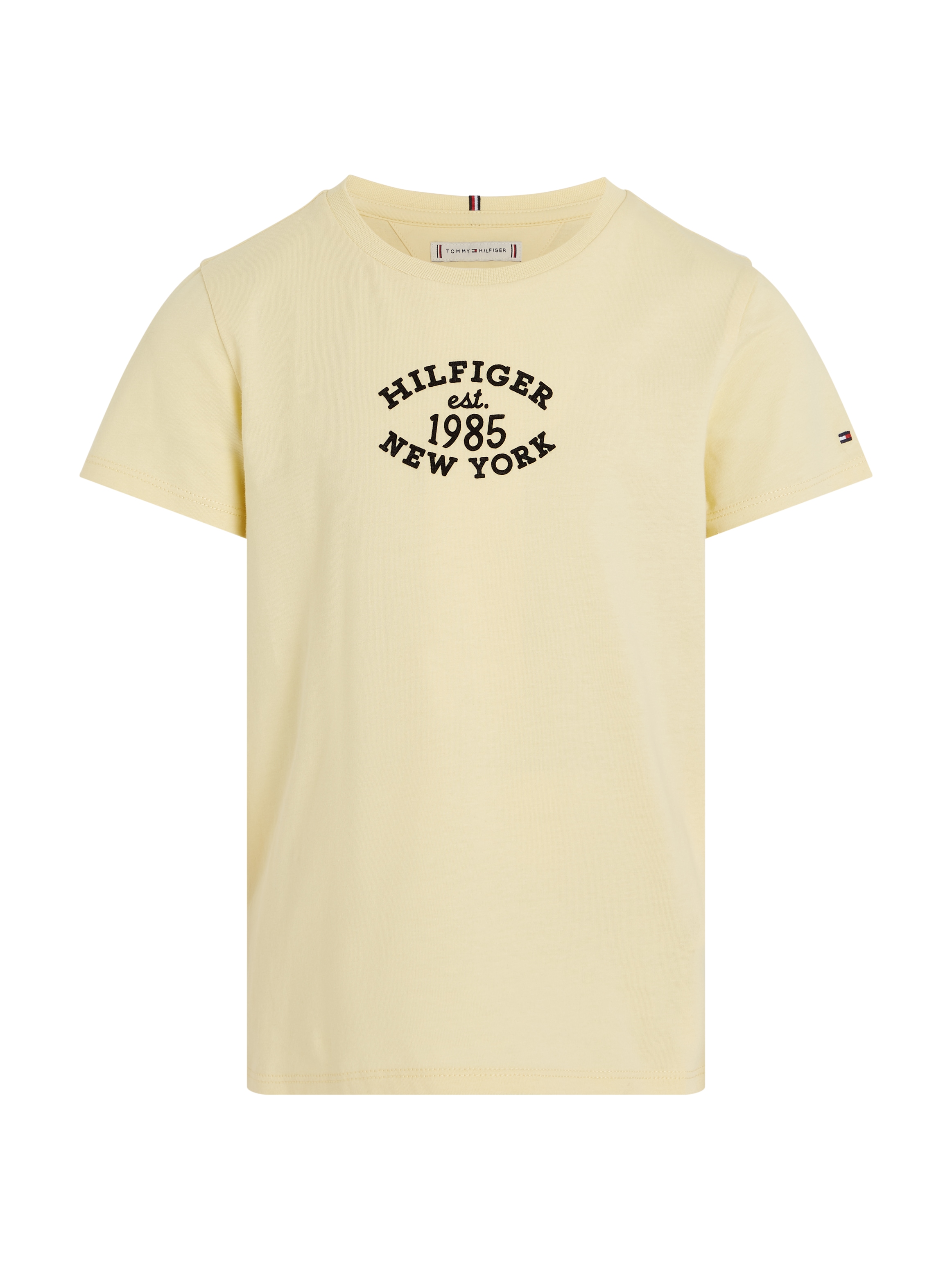 Tommy Hilfiger T-Shirt »MONOTYPE FLOCK«, Kinder bis 16 Jahre mit Logostickerei