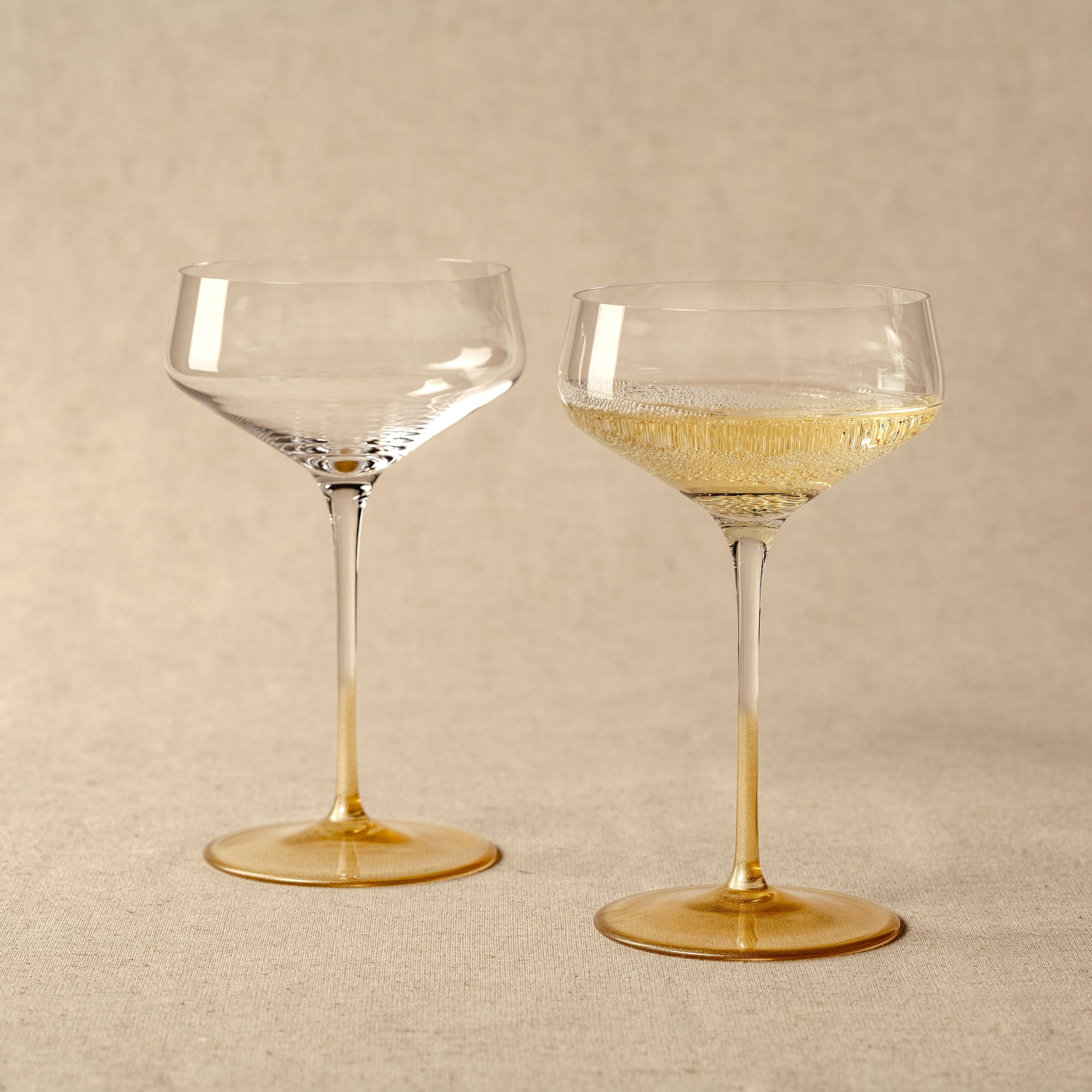 LEONARDO Champagnerglas »PUCCINI, goldfarben« 2er Set, 350ml