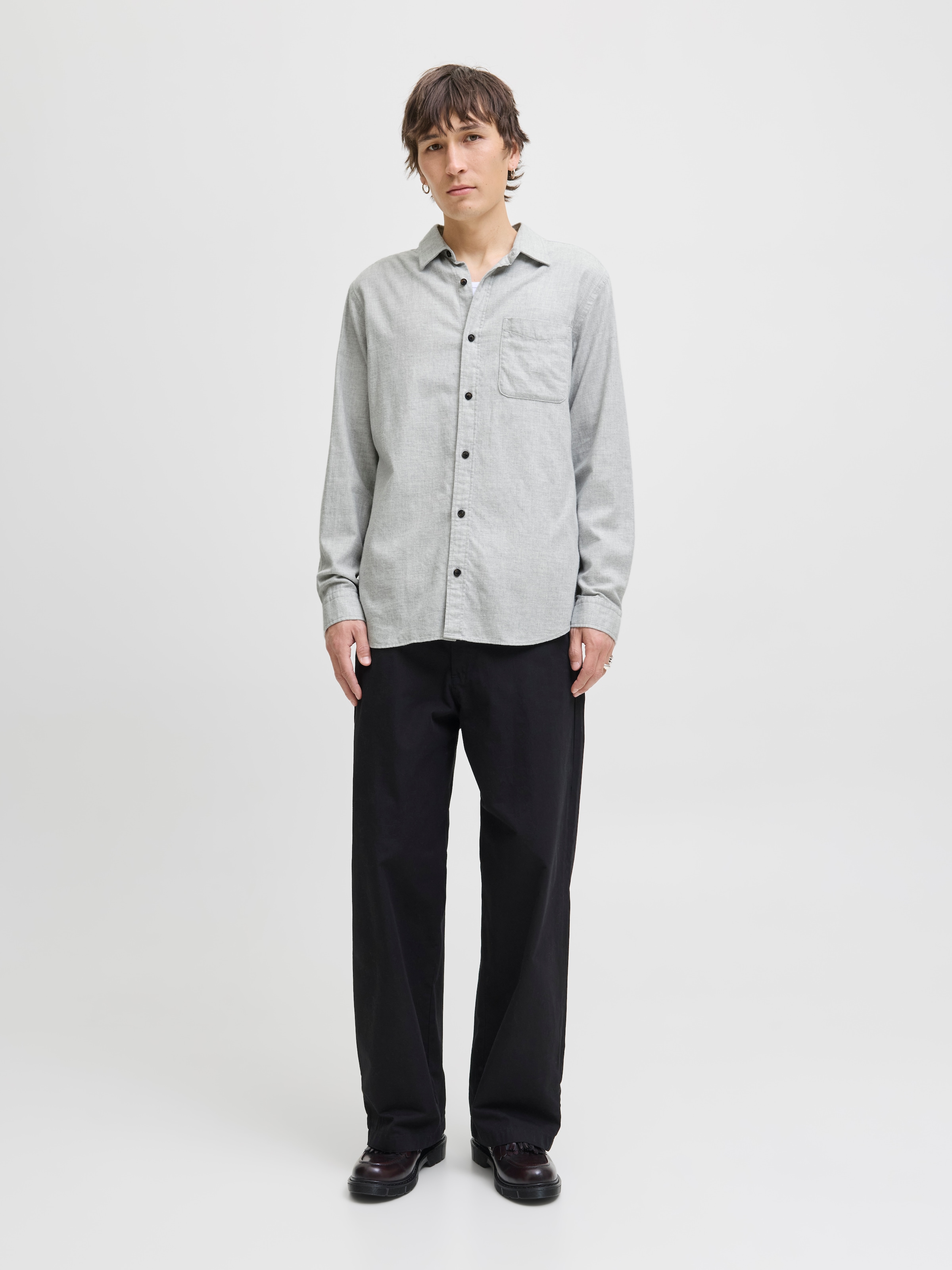 Jack & Jones Langarmhemd »JJECLASSIC MELANGE SHIRT L/S NOOS«