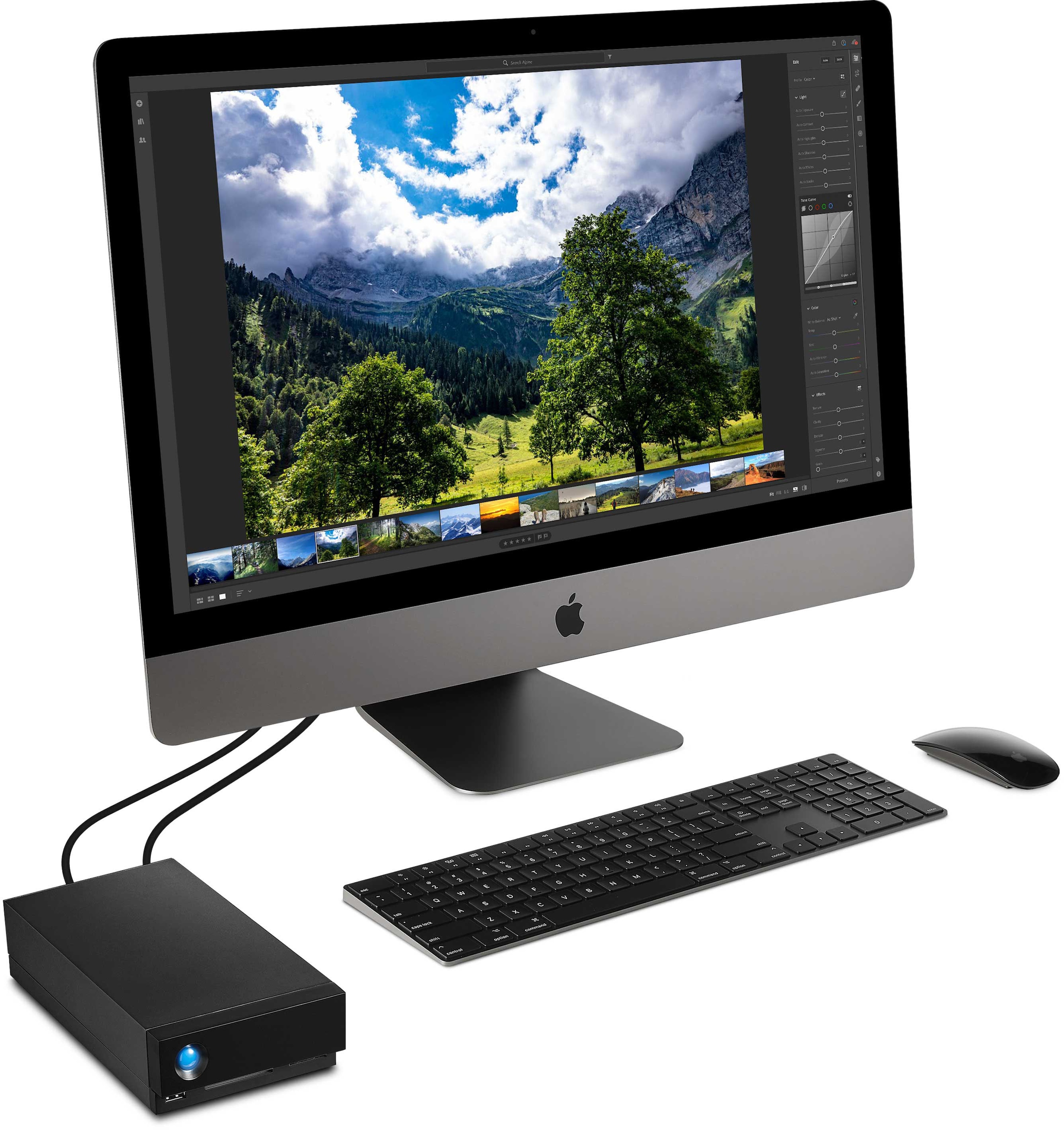 LaCie HDD-NAS-Festplatte »1big Dock« 16 TB Anschluss DisplayPort | SD-/CF-Kartensteckplätze | Thunderbolt 3 | USB