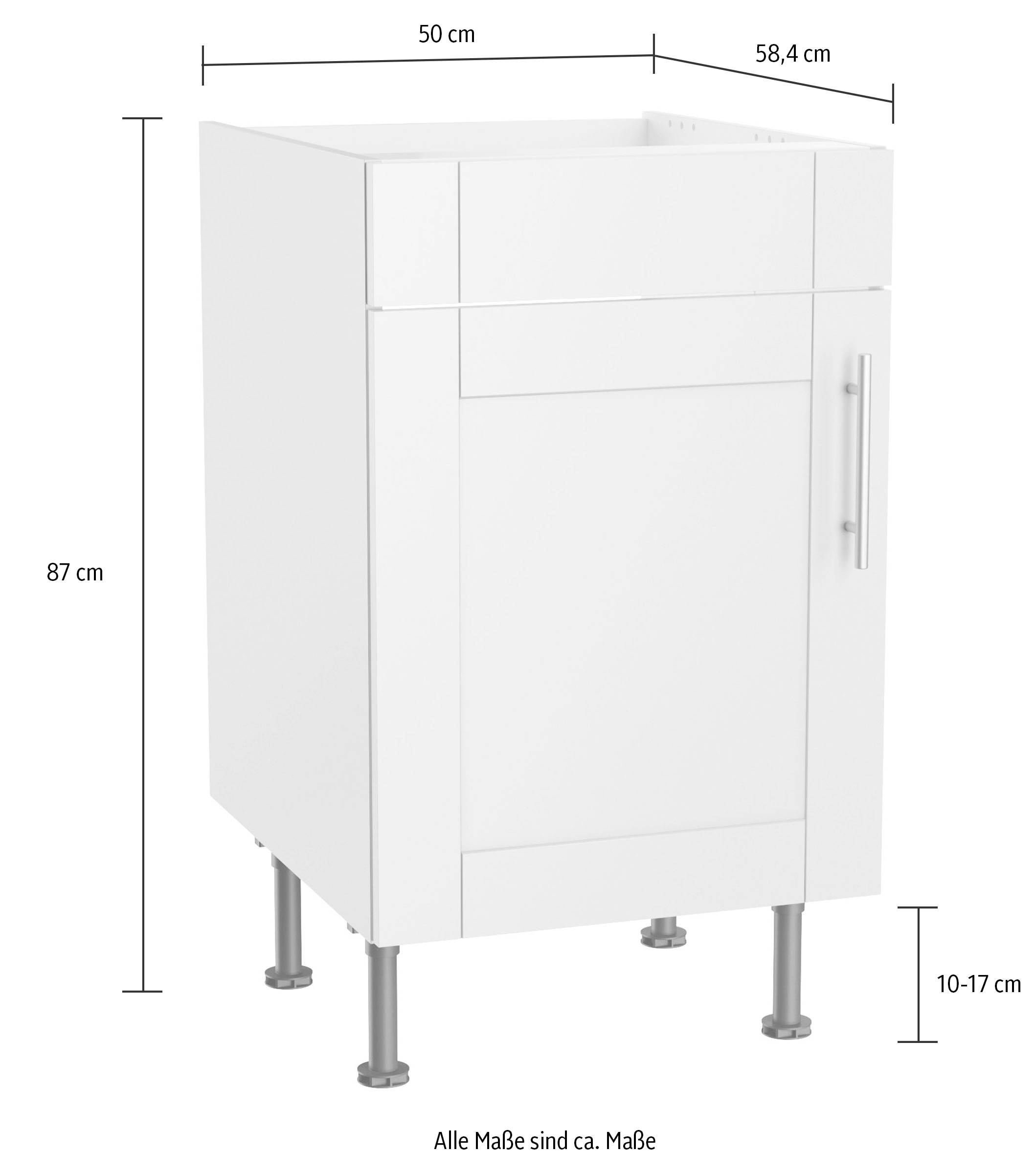 OPTIFIT Spülenschrank »Ahus«, Breite 50 cm