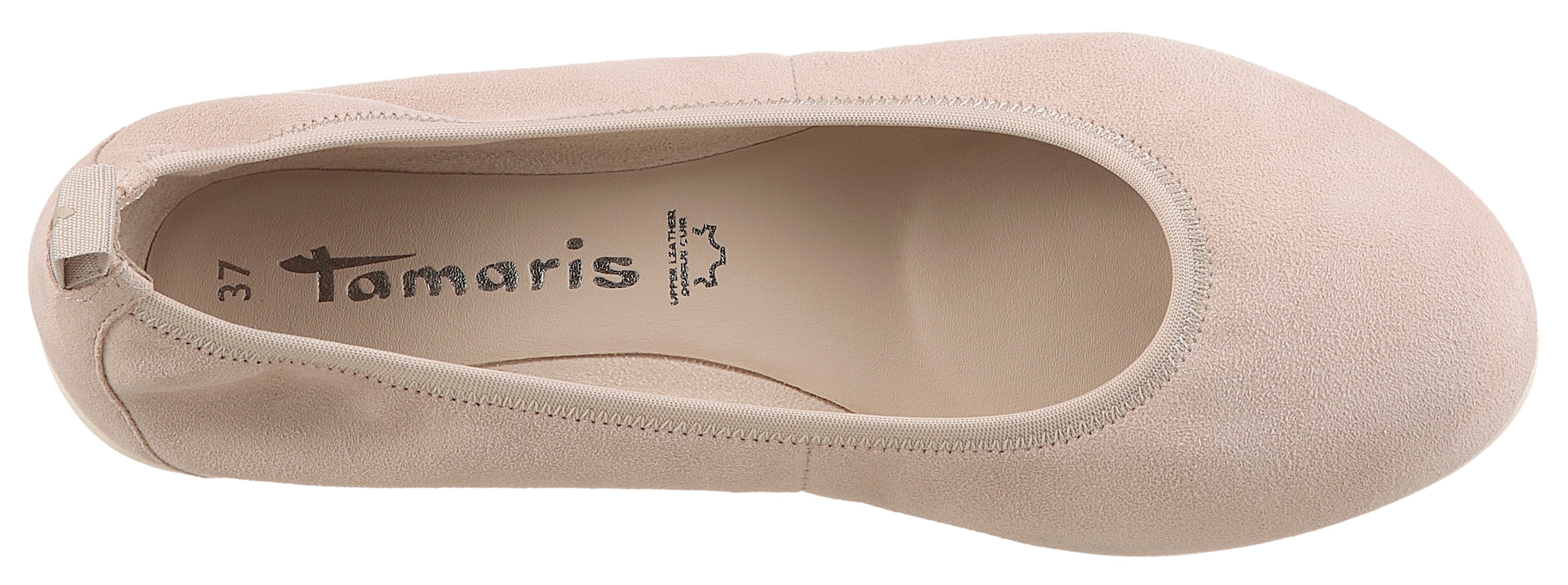 Tamaris Ballerina, Schlupfschuh, Bequemschuh mit komfortablem Elastikeinfass