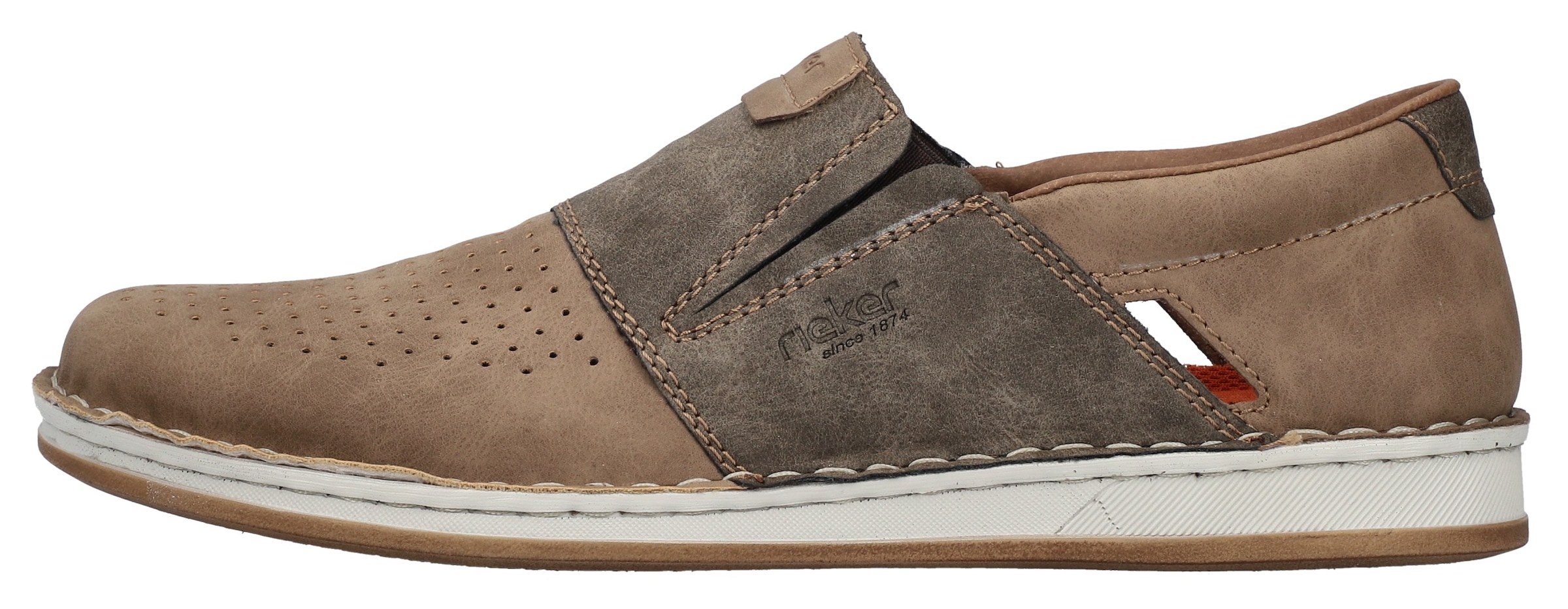 Rieker Slipper, Halbschuh, Freizeitschuh, Sommerschuh mit Perforation