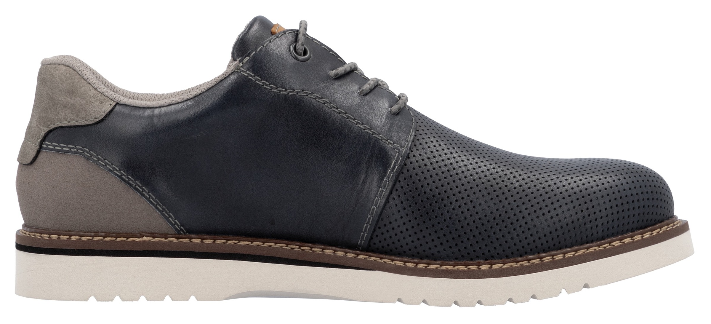Rieker Schnürschuh, Halbschuh, Casual-Schnürer mit leichtem Einstieg dank Gummizug