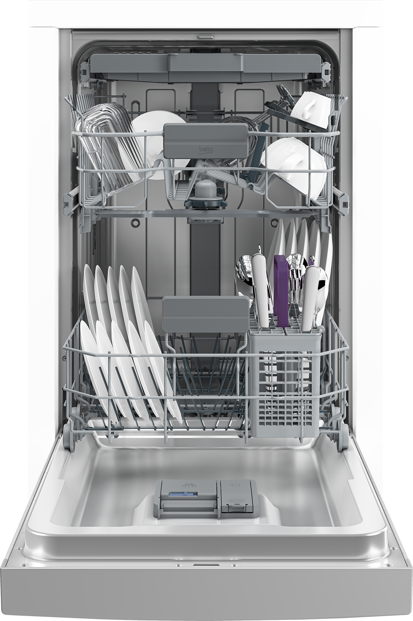 BEKO Unterbaugeschirrspüler »BDUS26040XQ 7686201635« 10 Maßgedecke XL-Geschirrspüler mit 81,6 cm Höhe – ideal für hohe Arbeitsplatten
