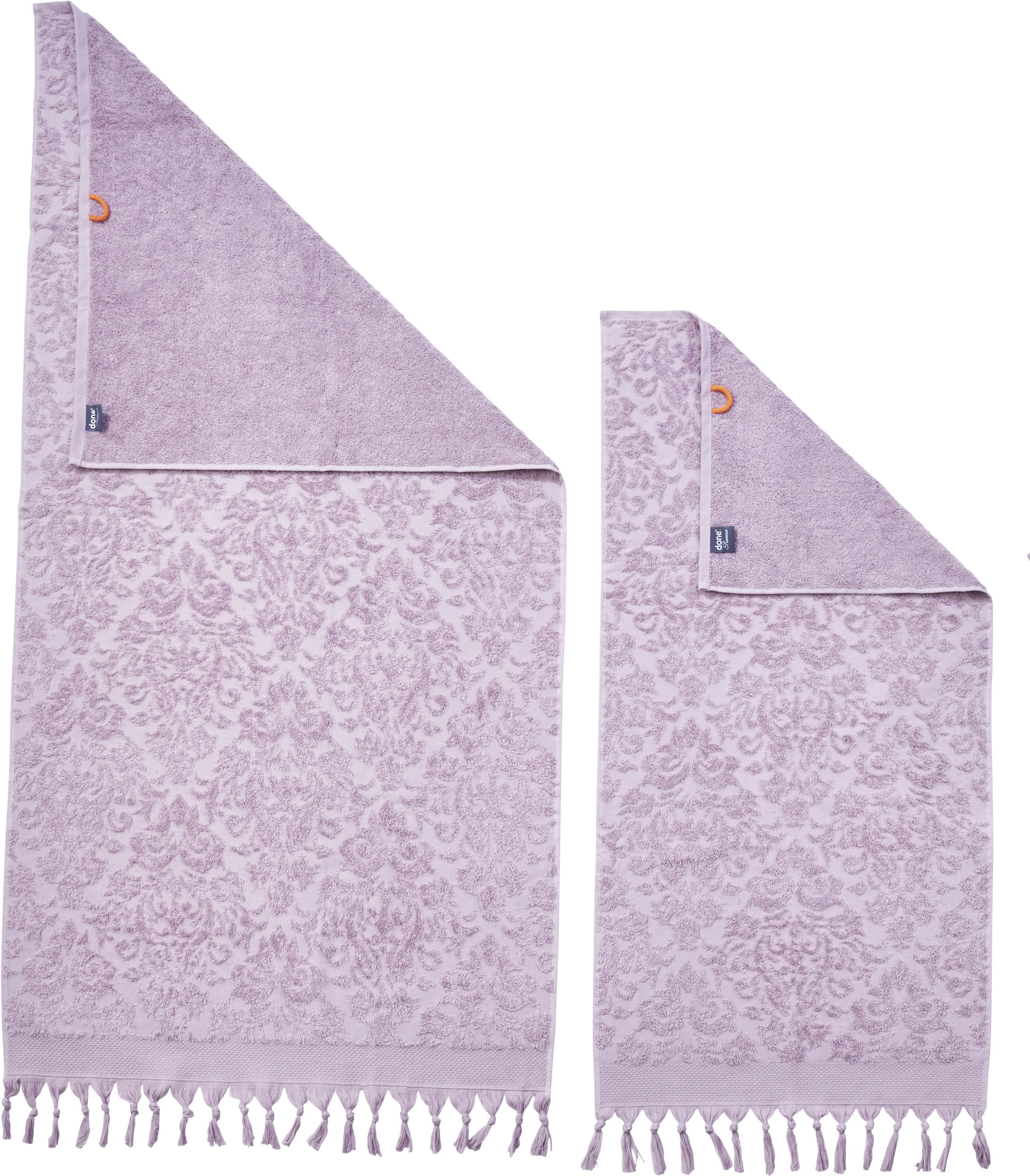 done.® Handtuch Set »Provence Ornaments« Uni-Farben, Ornamente, mit Fransen