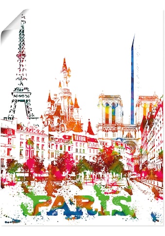 Wandbild »Paris Grafik«, Paris, (1 St.)