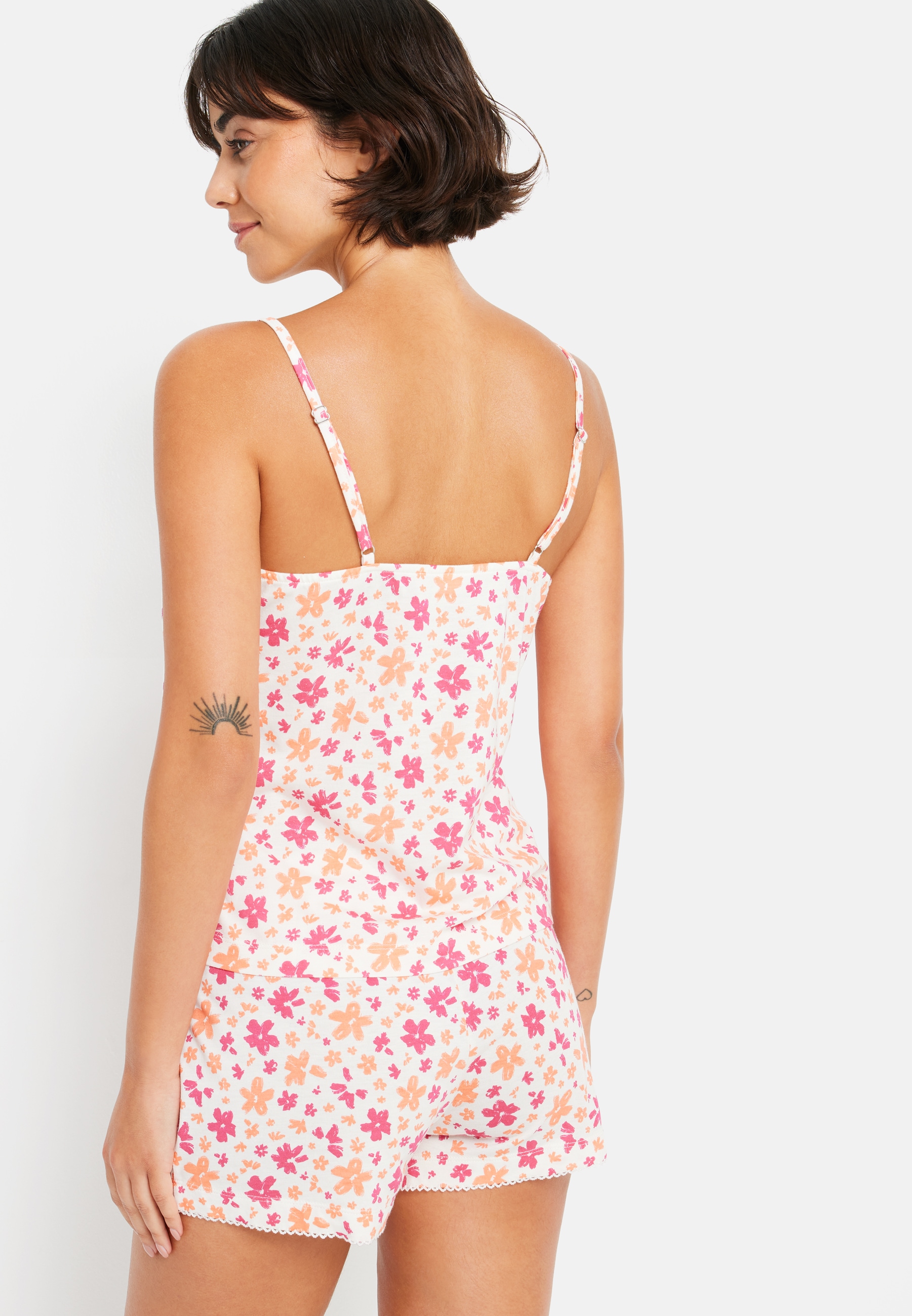 LSCN by LASCANA Shorty, (2 tlg.), mit schönem Blumen- oder Streifenmuster