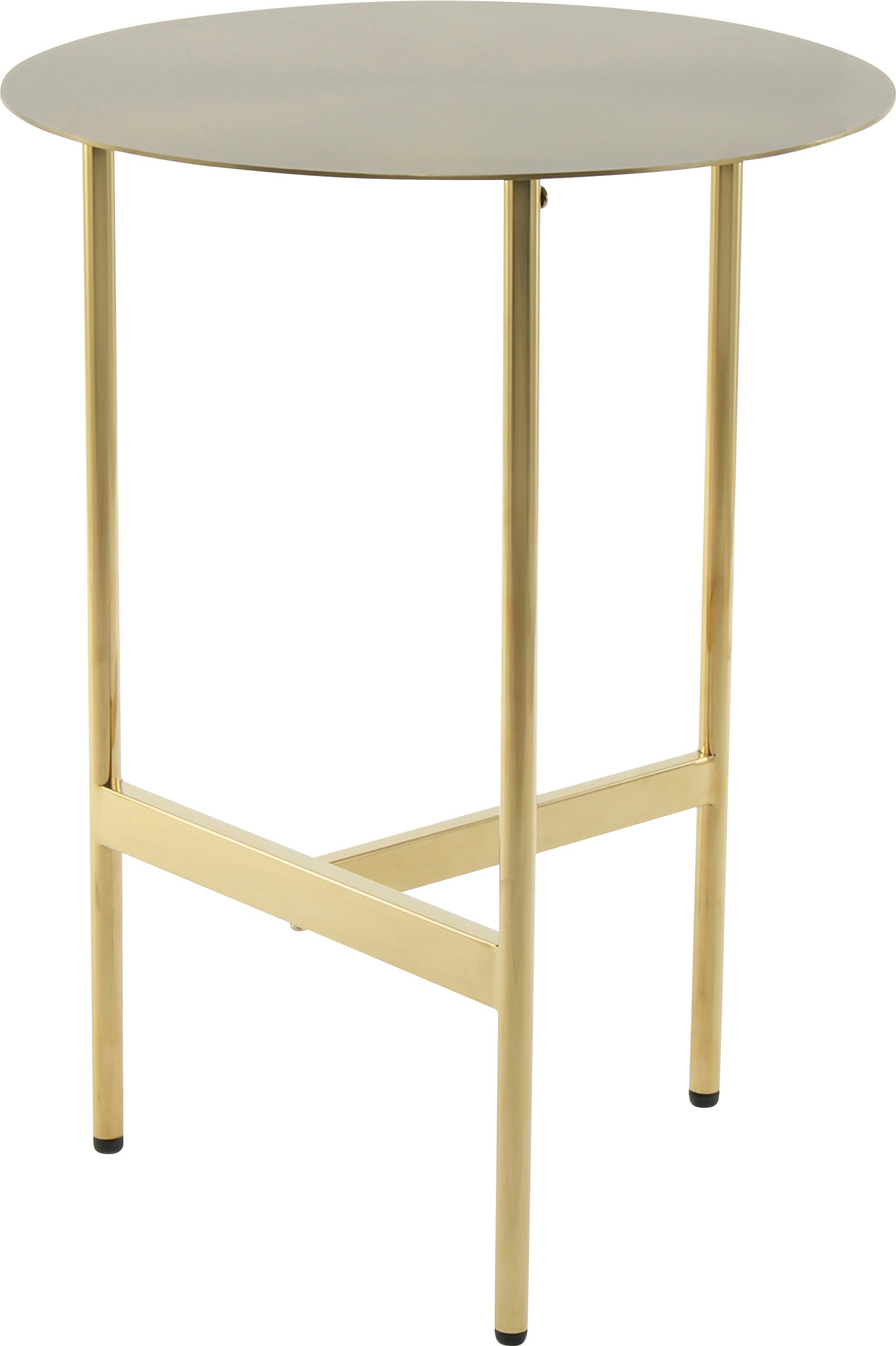 Kayoom Beistelltisch »Pema, Minimalistisches Design, Passt zu jedem Einrichtungsstil« 1 Stk. tlg. minimalistisches Gestelldesign aus Edelstahl, runde Ablagefläche