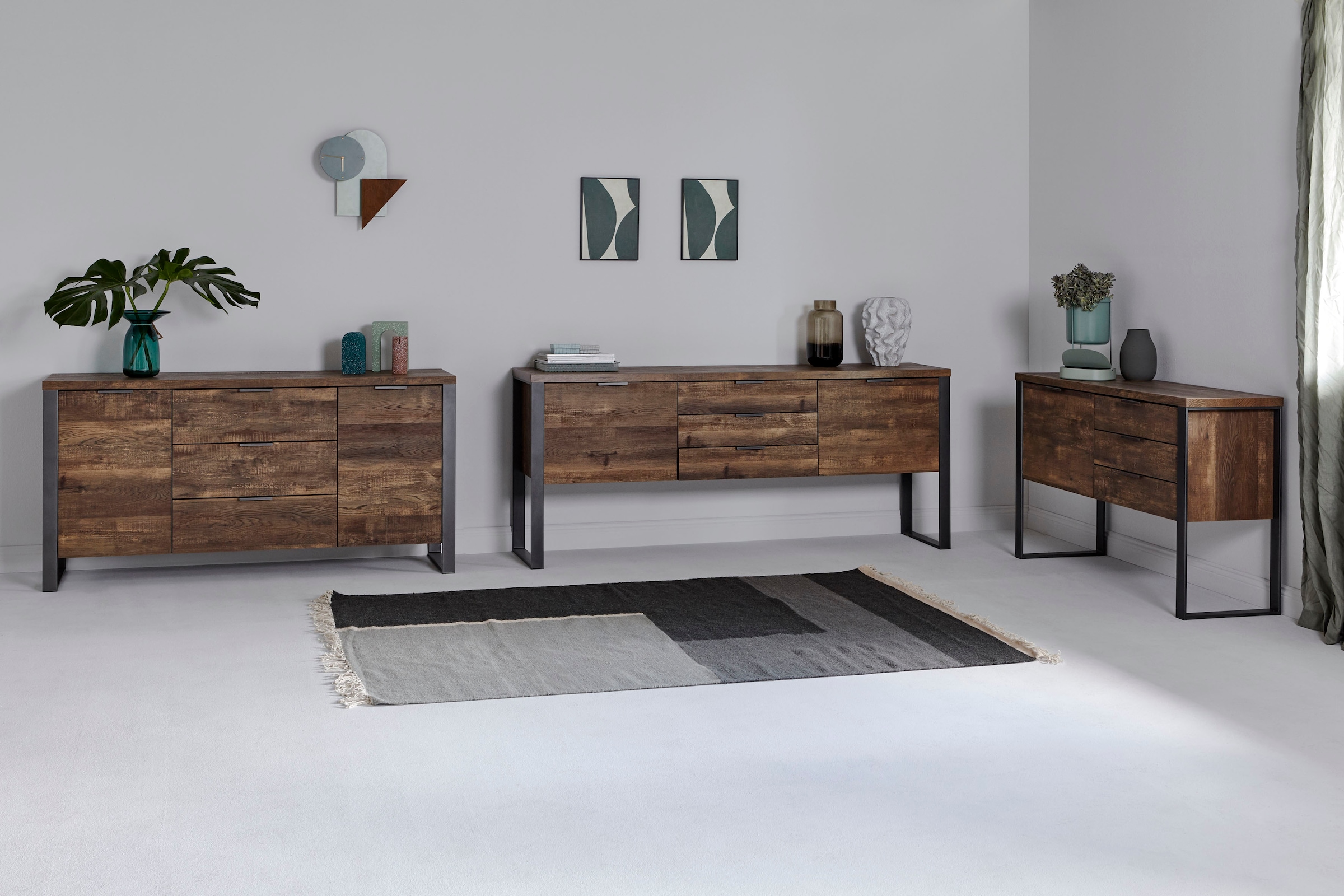 Jahnke Sideboard »LOOP SB 150«, (1 St.), mit 2 Türen + 3 Schubladen, Breite ca. 150 cm