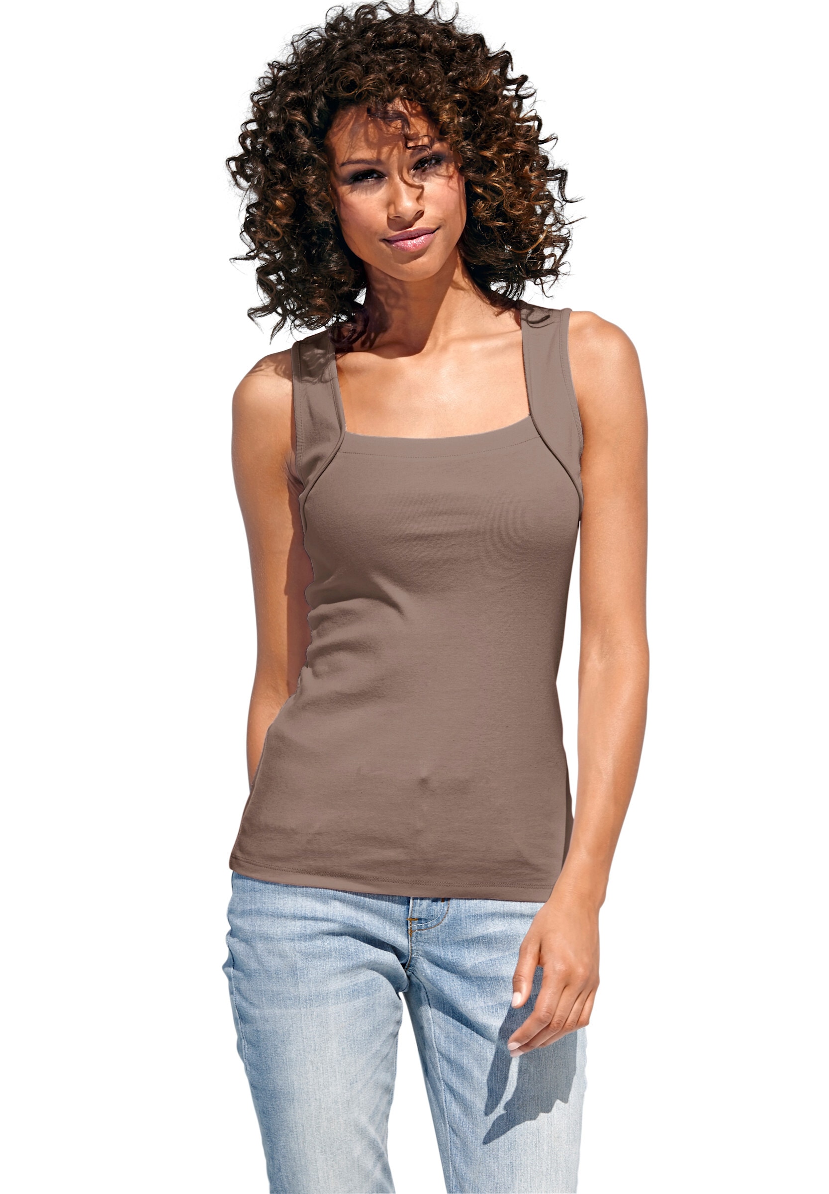 heine Shirttop »Carretop Shirttop mit Karree-Ausschnitt«