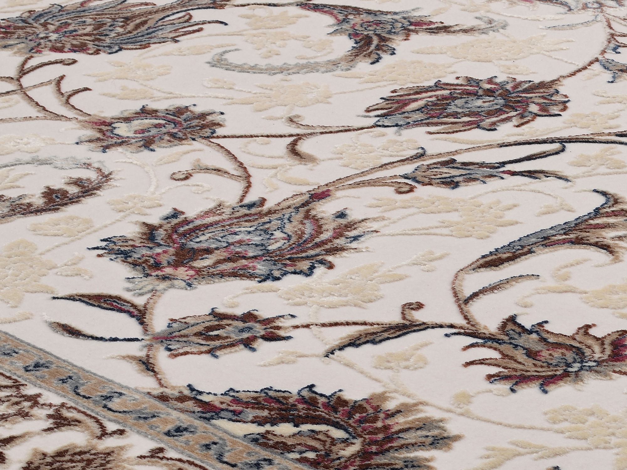 OCI DIE TEPPICHMARKE Teppich »MYSTIC HERITAGE« rechteckig 7 mm Höhe florale Muster in 3D-Optik, maschinell gewebt, Viskose