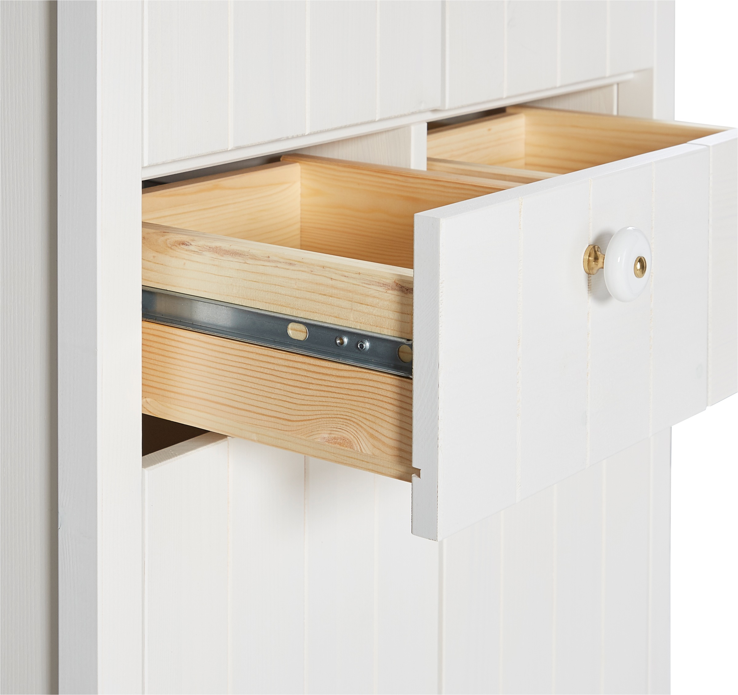 Home affaire Hochschrank »Tina« Badmöbel,  Schrank, Breite 57 cm, Massivholz