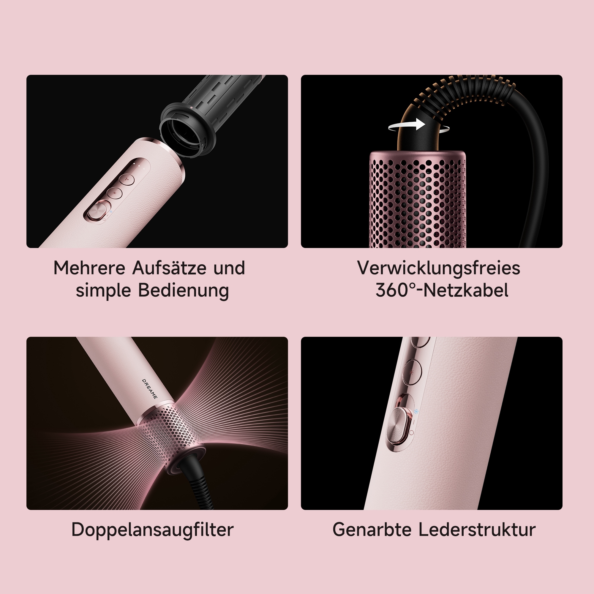 Dreame Haarstyler »AirStyle Era« Hitzeschutz, Glättungsdüse, Ionen