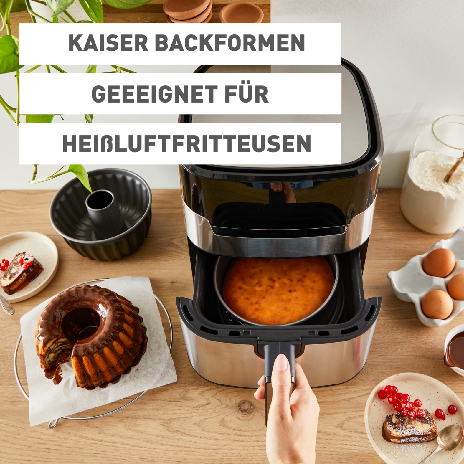 Kaiser Backformen Kastenform »Inspiration« Mini Königskuchenform, Kastenbackform, Stahl antihaftbeschichtet