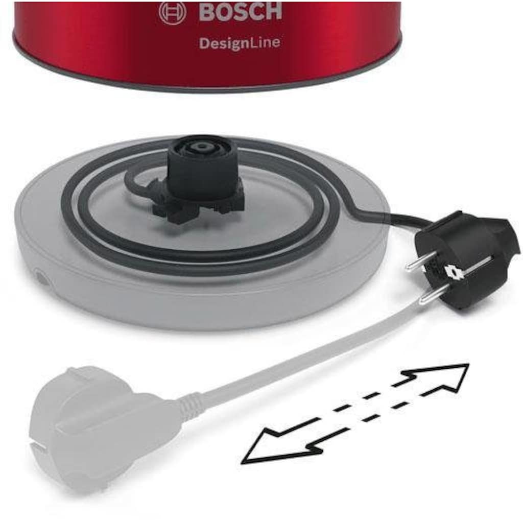 BOSCH Wasserkocher »TWK4P434 DesignLine«, 1,7 l, 2400 W