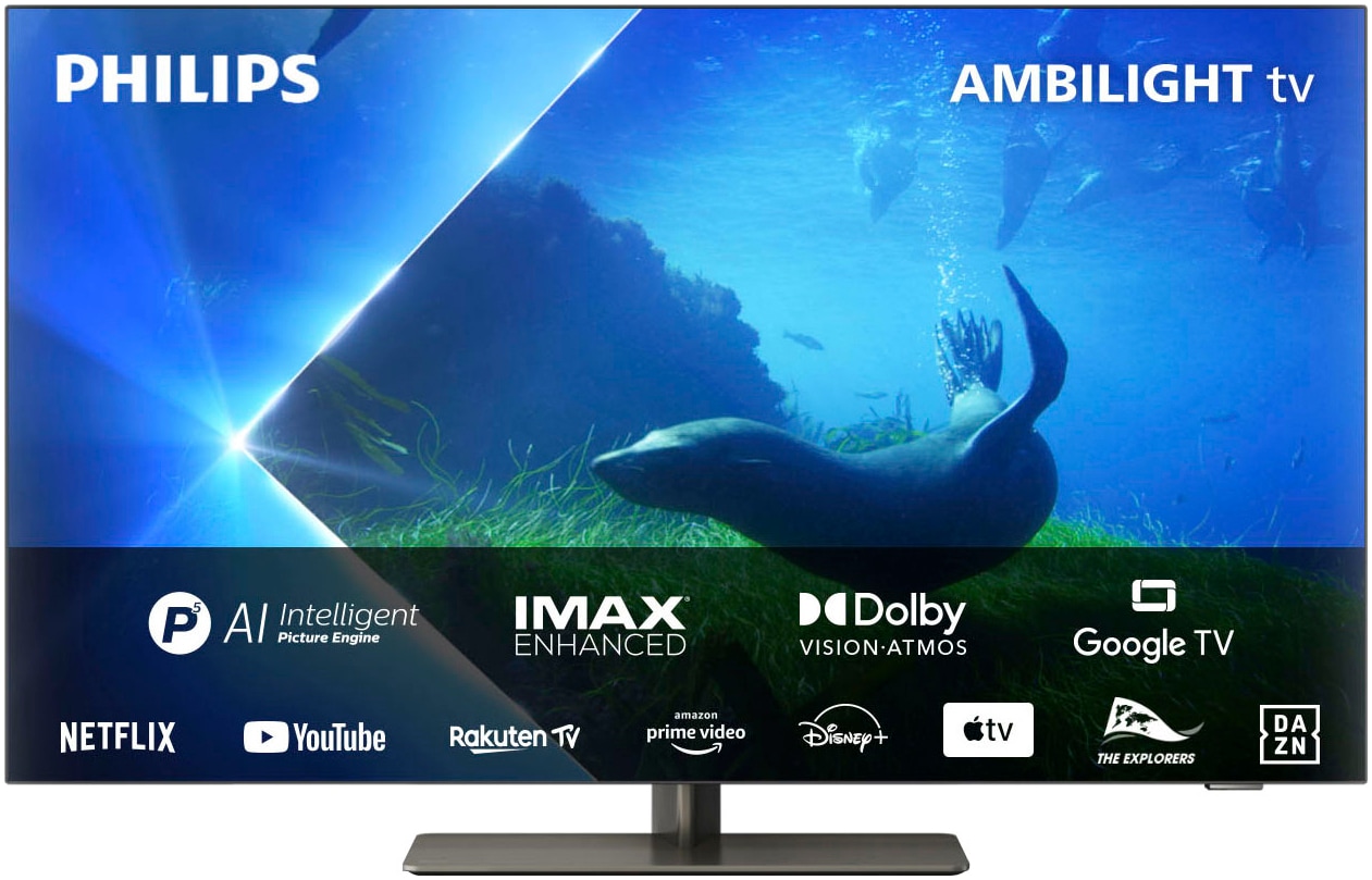 Philips OLED-Fernseher »42OLED808/12«, 106 cm/42 Zoll, 4K Ultra HD, Android TV-Google TV-Smart-TV