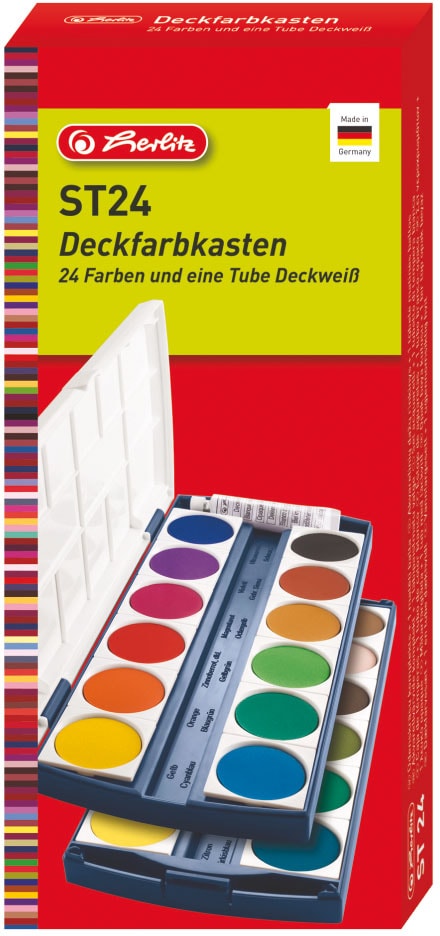 Herlitz Farbkasten »Deckfarbkasten ST24«, Made in Germany