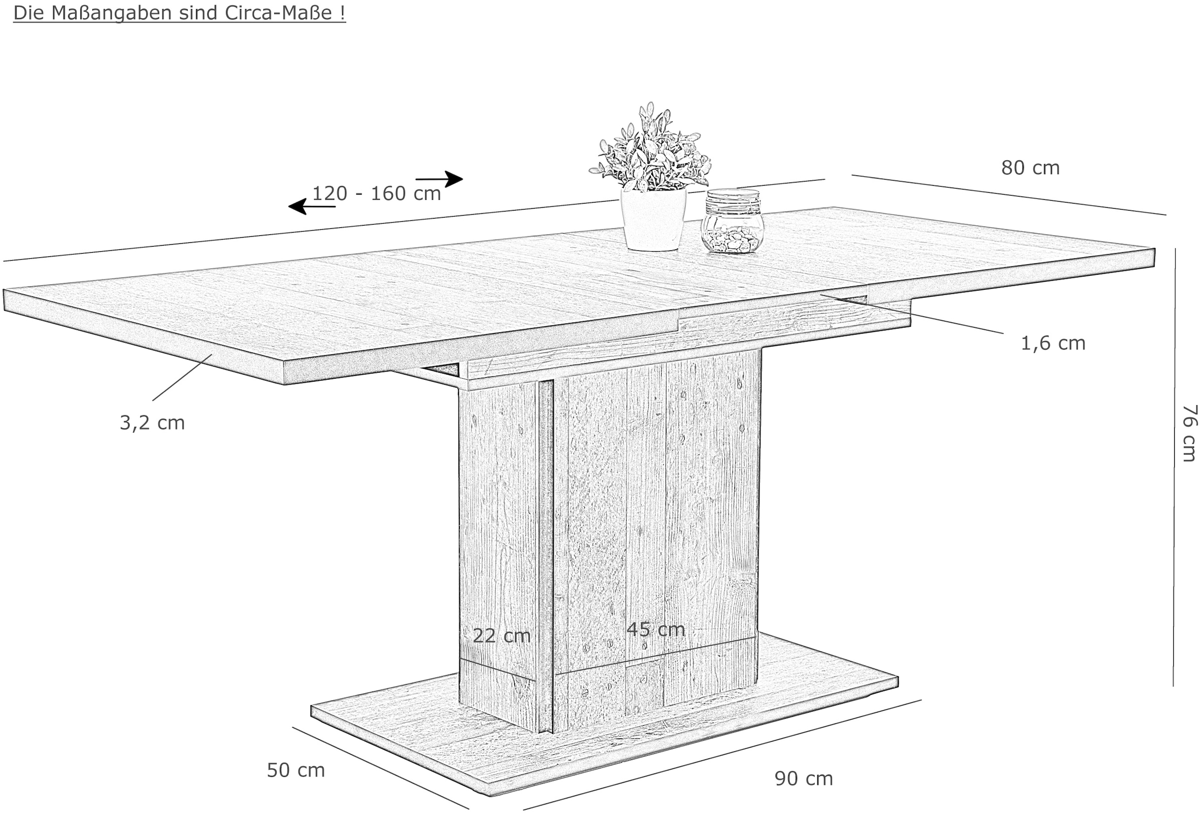 HELA Essgruppe »Ariana«, (Set, 7 tlg., 1 Tisch / 6 Stühle), ausziehbar 120 -160 cm, Bezug Struktur waterfree oder Webstoff