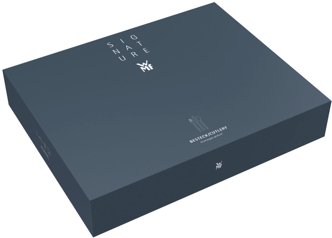 WMF Besteck-Set »Neo in natürlicher Optik, ergonomische Haptik, Wellenschliff-Messer« spülmaschinengeeignet, optimale Schärfe, hochwertiger Besteckkasten