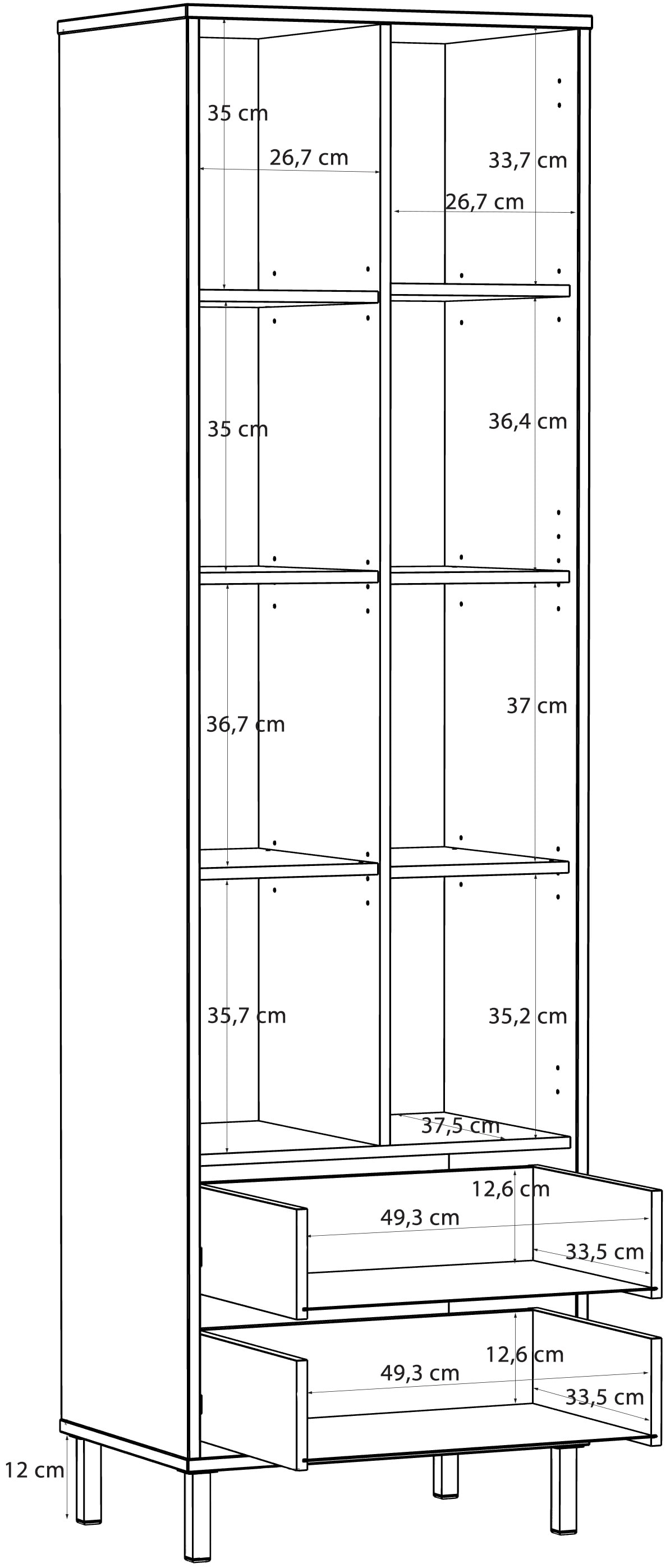 FORTE Mehrzweckregal »Milles«