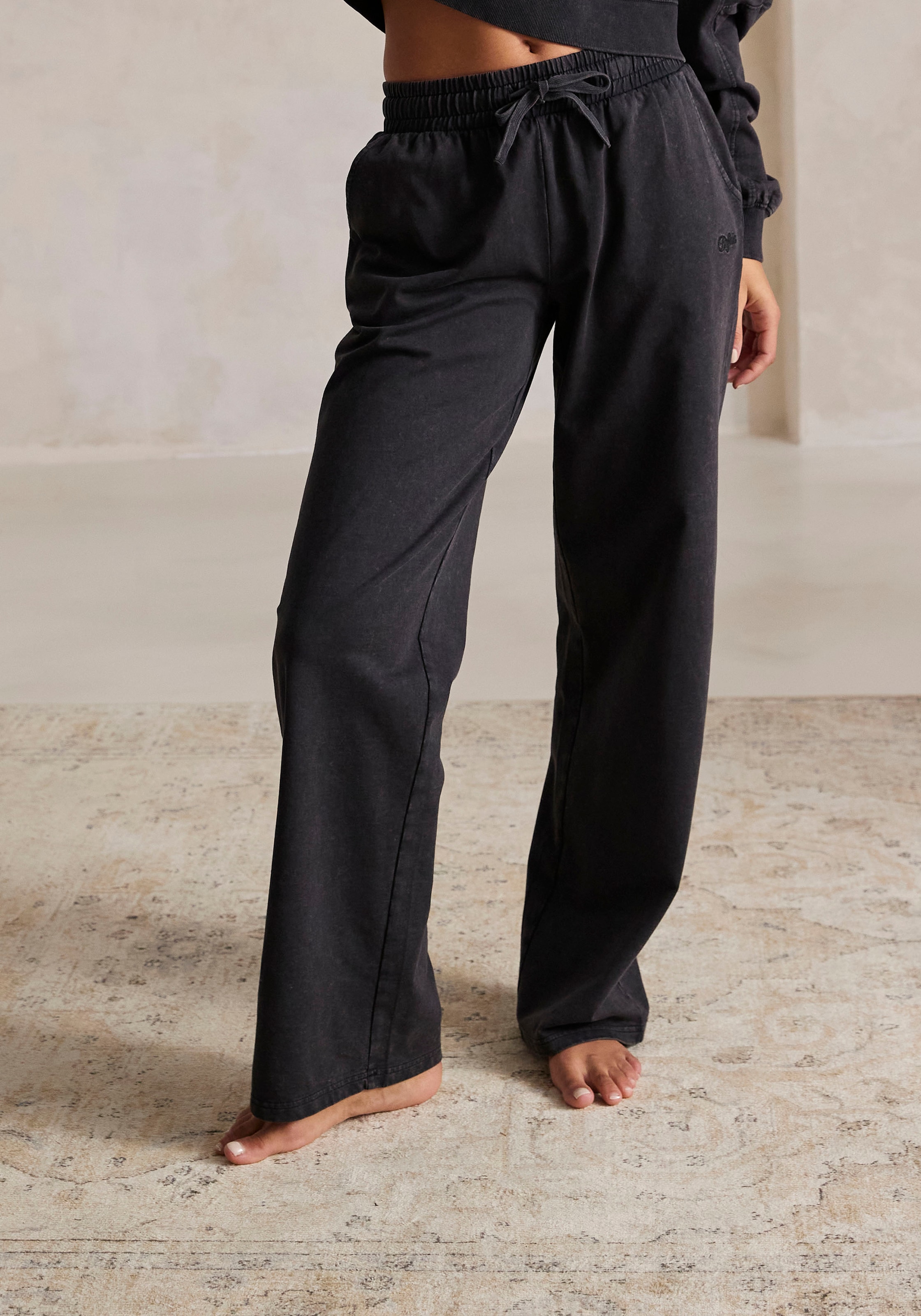 Buffalo Sweathose, Loungehose im Used-Look, Loungewear