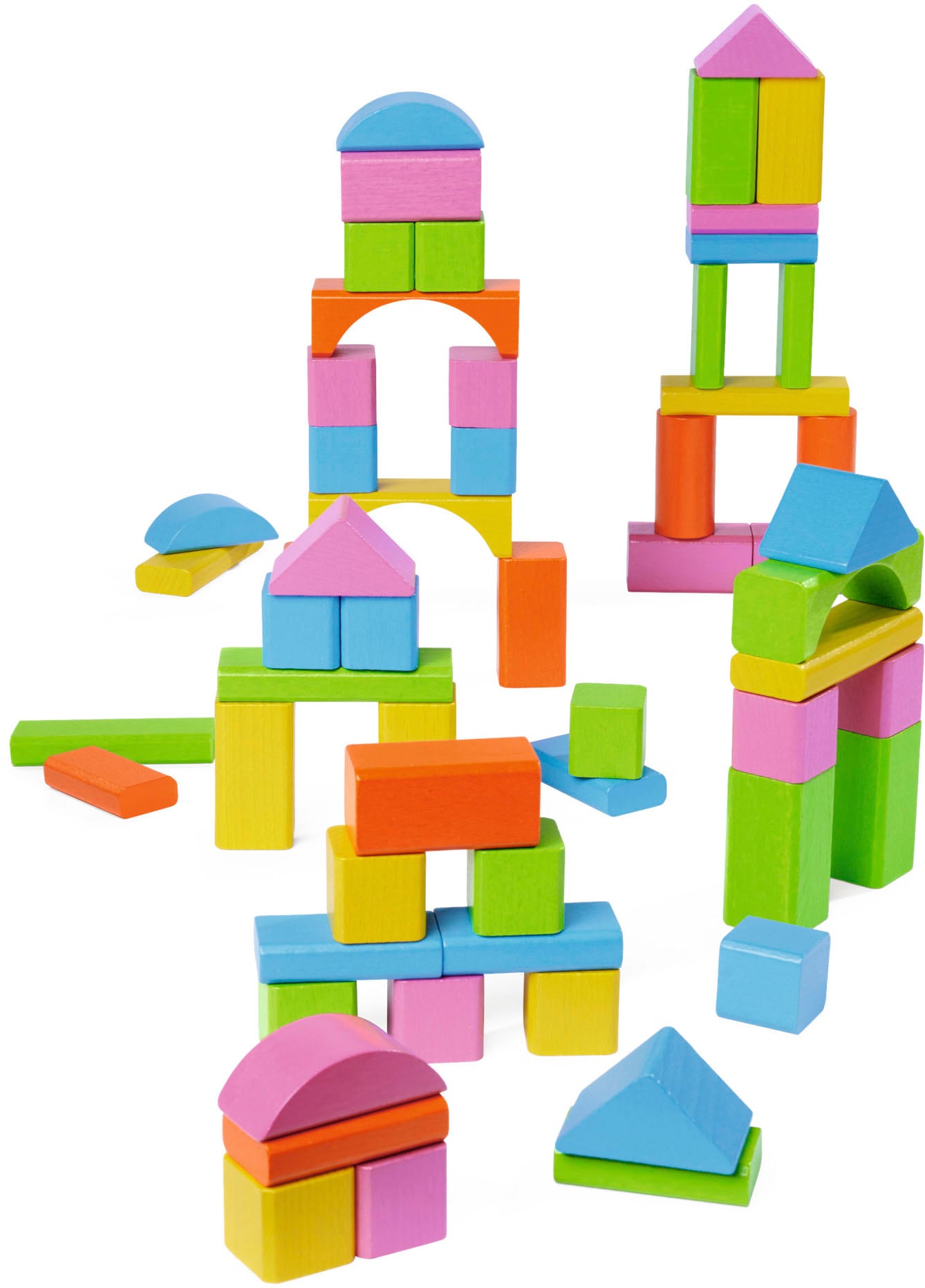 Eichhorn Spielbauklötze »Bunte Holzbausteine«, Made in Germany, FSC®- schützt Wald - weltweit