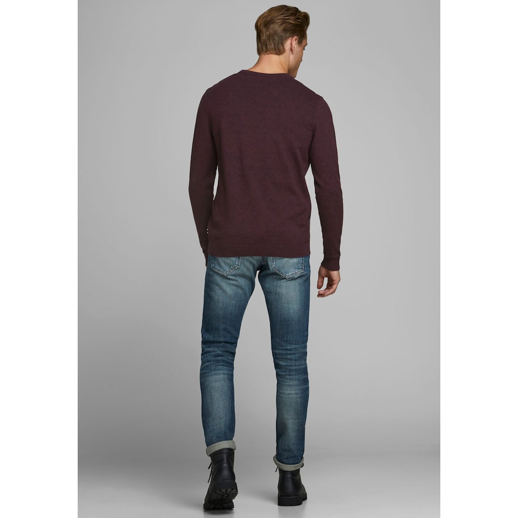 Jack & Jones Rundhalspullover »BASIC KNIT CREW NECK«