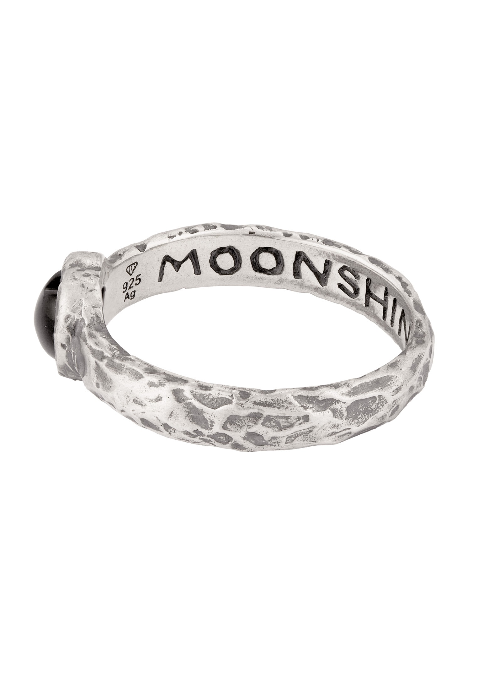 HAZE & GLORY Silberring »Ring Herz Onyx Schwarz 925 Sterling Silber«