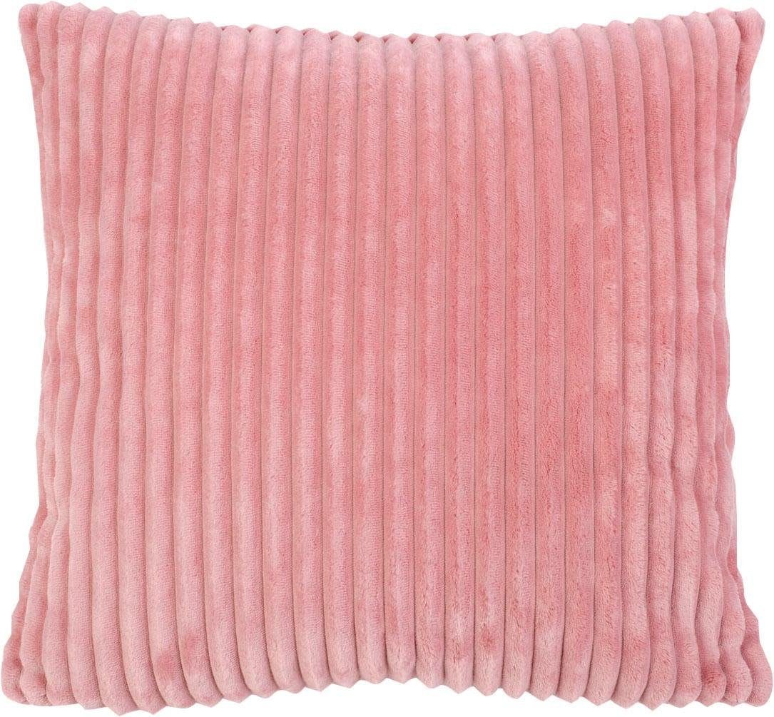 Gözze Dekokissen »Cord-Optik Dekokissen« 50x50 cm, passend zu Cord-Optik Decke, Kissenhülle  & Füllung, 1 Stück