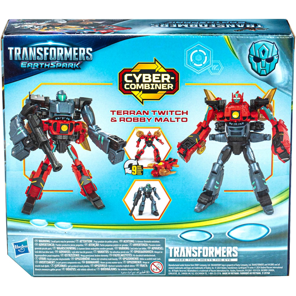 Hasbro Actionfigur »Transformers EarthSpark, Cyber-Combiner, Terran Twitch und Robby Malto«