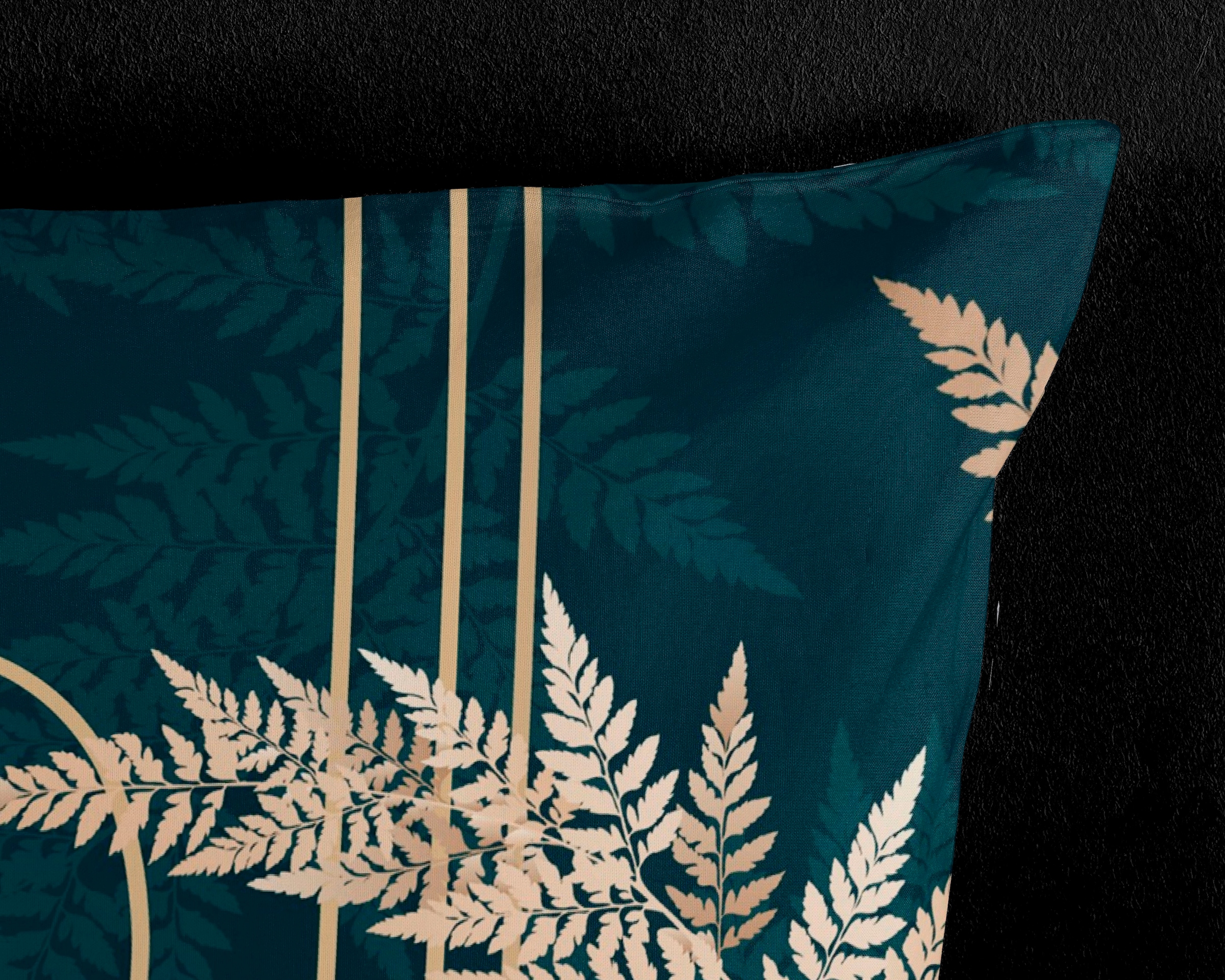 PURE luxury collection Wendebettwäsche »Malak«, Mikrofaser, 135x200, Pflegeleicht, Reißverschluss, Wende, Dunkelgrün