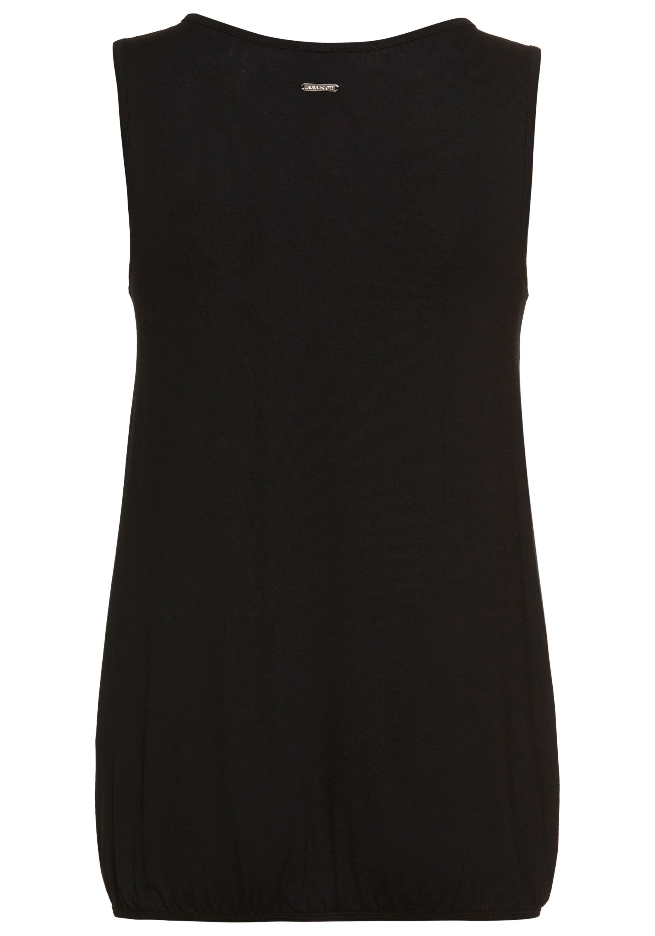 Laura Scott Tanktop, mit dezenten Raffungen am Rundhals