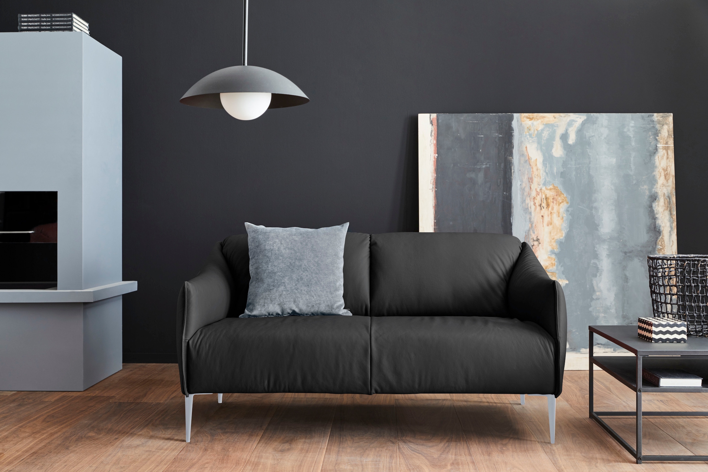 W.SCHILLIG 2-Sitzer »sally«, mit Metallfüßen in Silber matt, Breite 154 cm