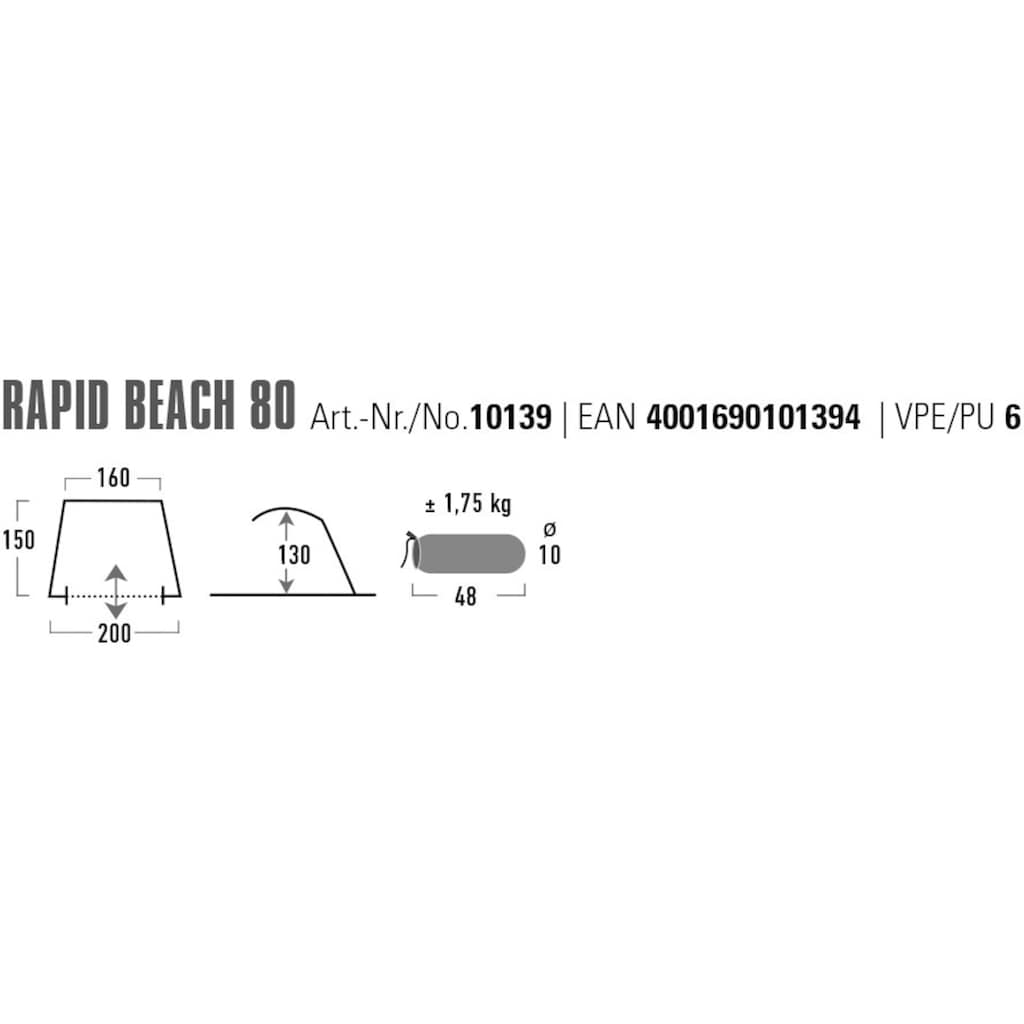 High Peak Strandmuschel »Rapid Beach 80«, UV 80 Schutz