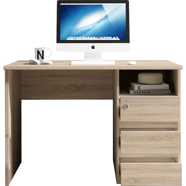 BEGA OFFICE Schreibtisch »Primus 1«, mit Schubkasten abschließbar in 3  Farbausführungen auf Raten bestellen