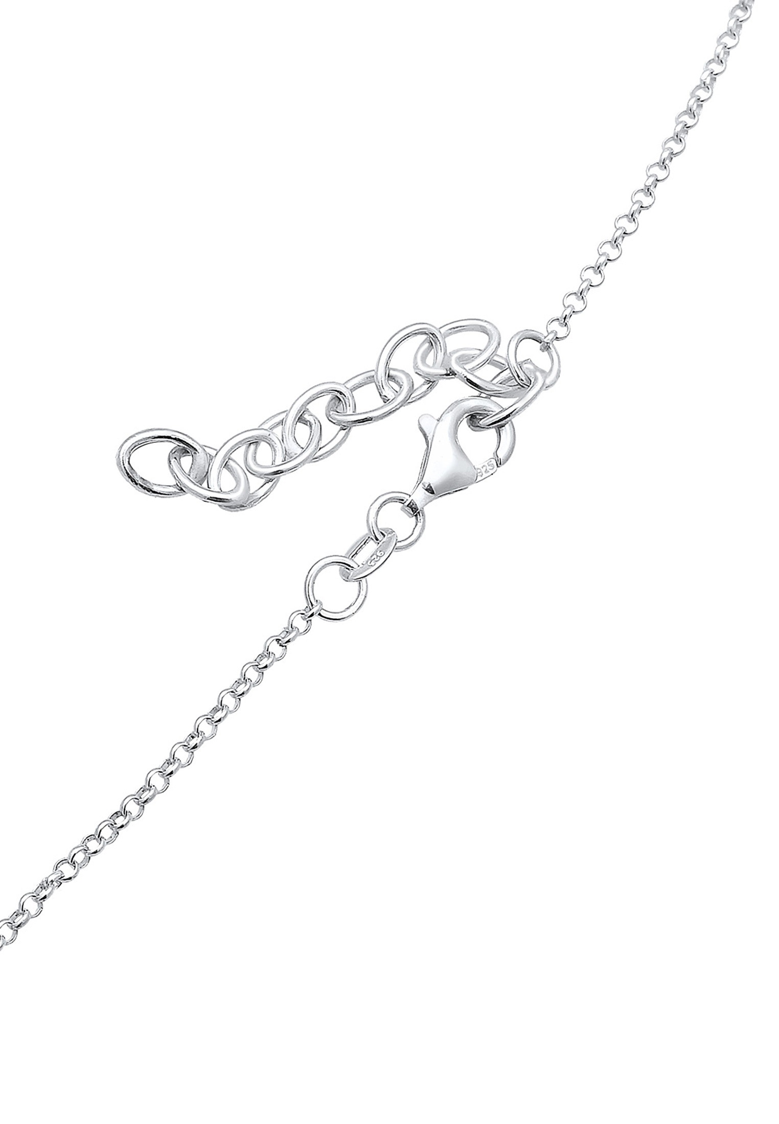 Elli Choker »Halskette Choker Plättchen Coins Matt 925 Silber«