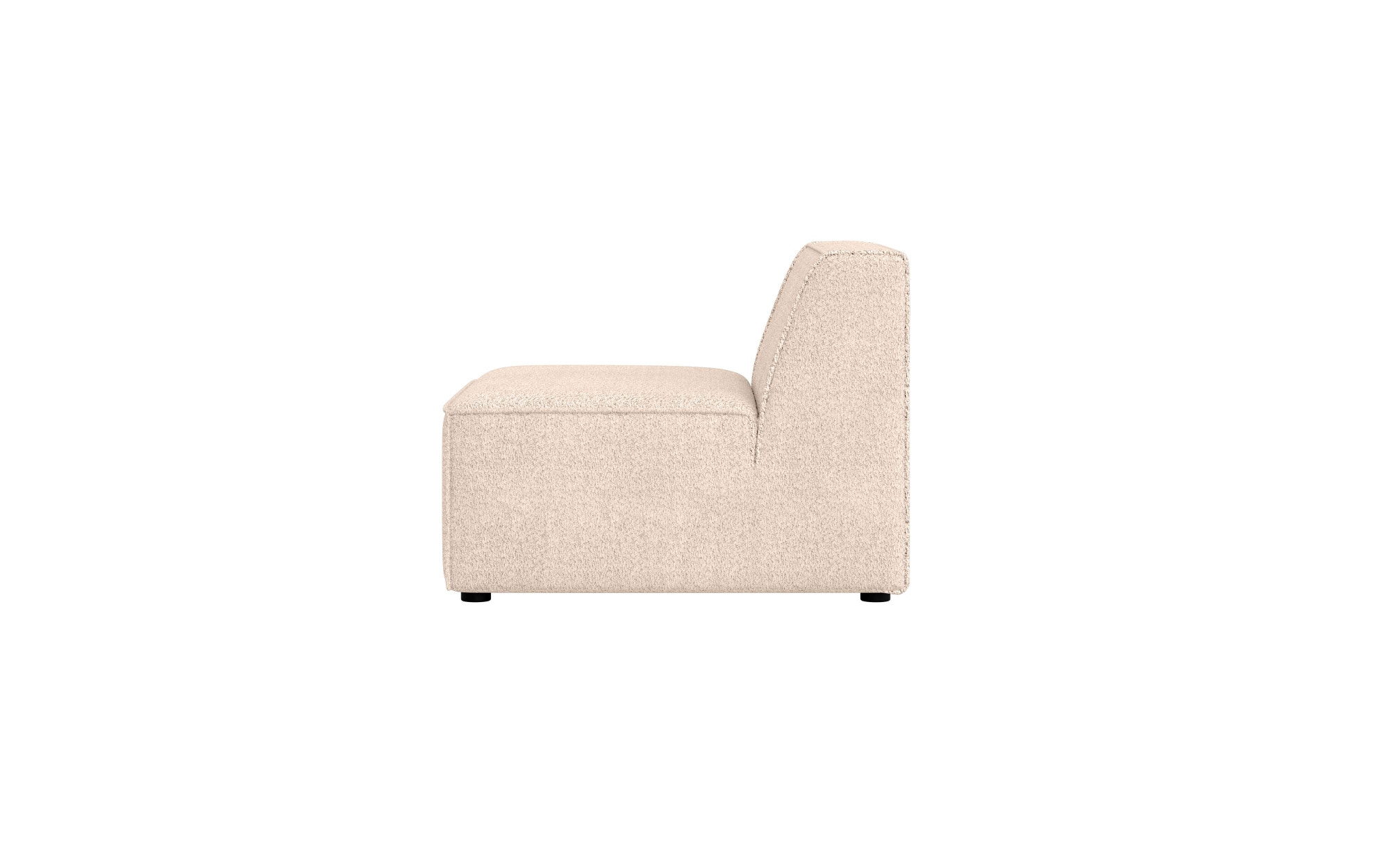 INOSIGN Sessel »Bequemer Sessel Cavan, Maße B/T/H: 90/90/72 cm«, ohne Armlehne, mit Wellenunterfederung, auch in Bouclé