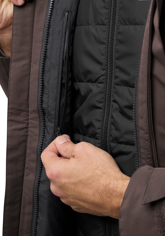 Jack Wolfskin 3-in-1-Funktionsjacke »ROMBERG 3IN1 JKT M« mit Kapuze