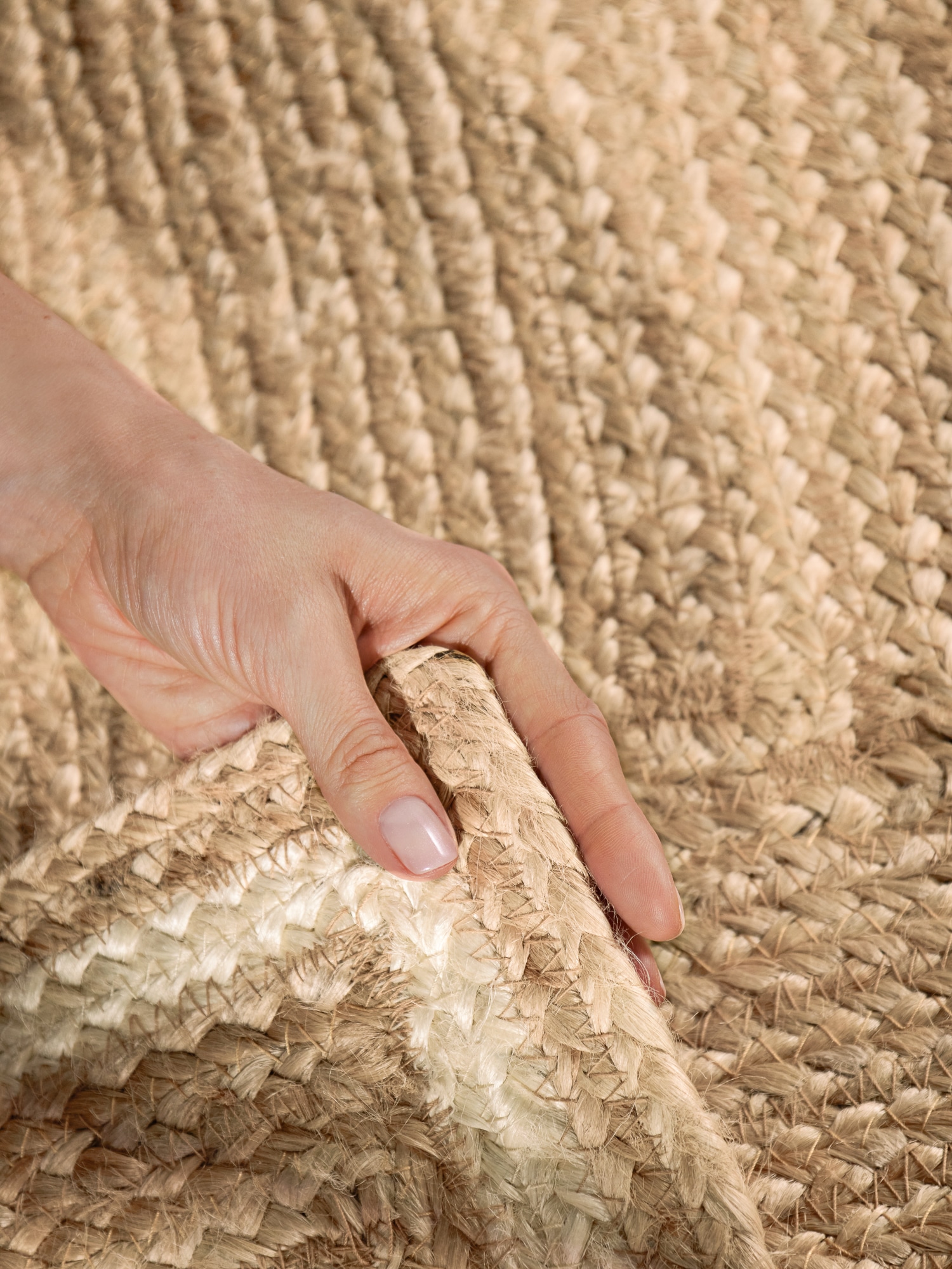 HANSE Home Teppich »Looma Juteteppich« rechteckig 7 mm Höhe Handgewebt, Jute Naturteppich, Boho, Wohnzimmer, Schlafzimmer