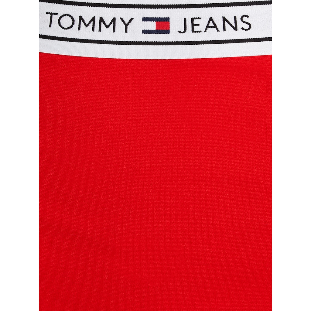 Tommy Jeans Jerseyrock »TJW LOGO TAPING MINI SKIRT«, Webrock Mit Tommy Jeans Logo-Elastiktape